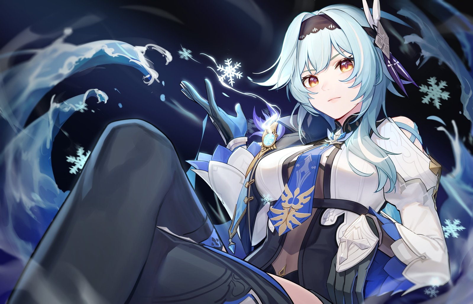 anime girls Genshin Impact Eula impact 2k