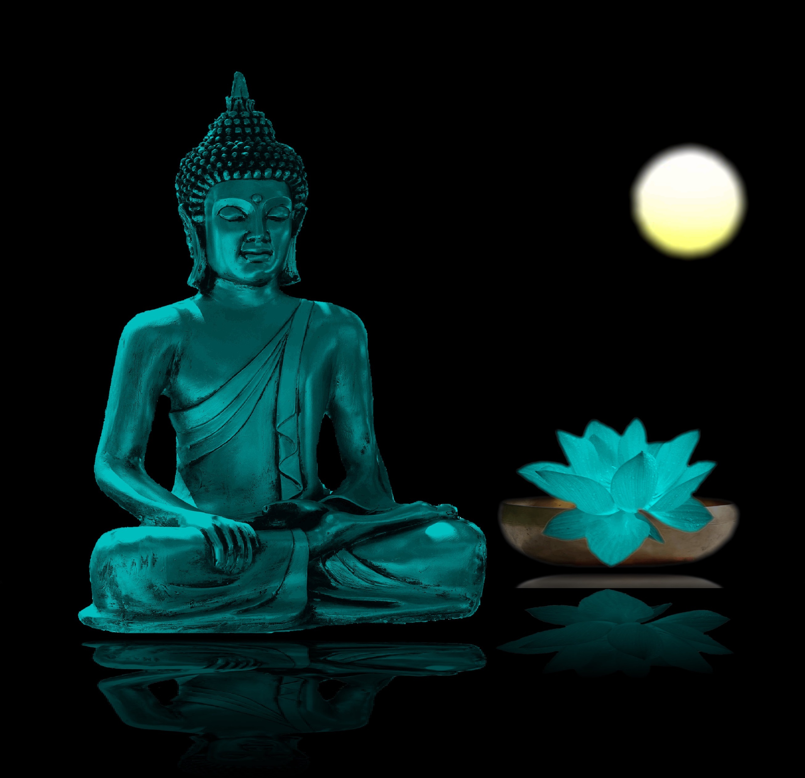 Gautama Buddha psoter meditation relaxation meditate buddhism 2k