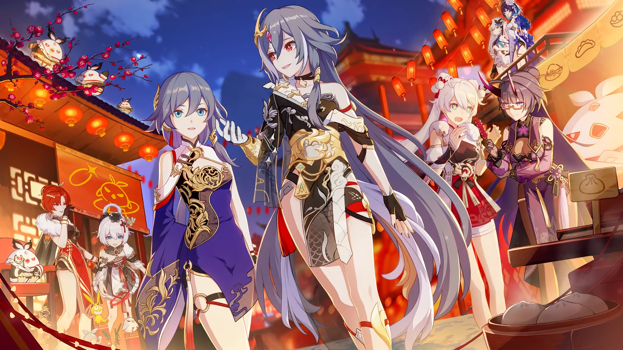 Honkai Impact anime girls Raiden Mei Fu Hua 2k