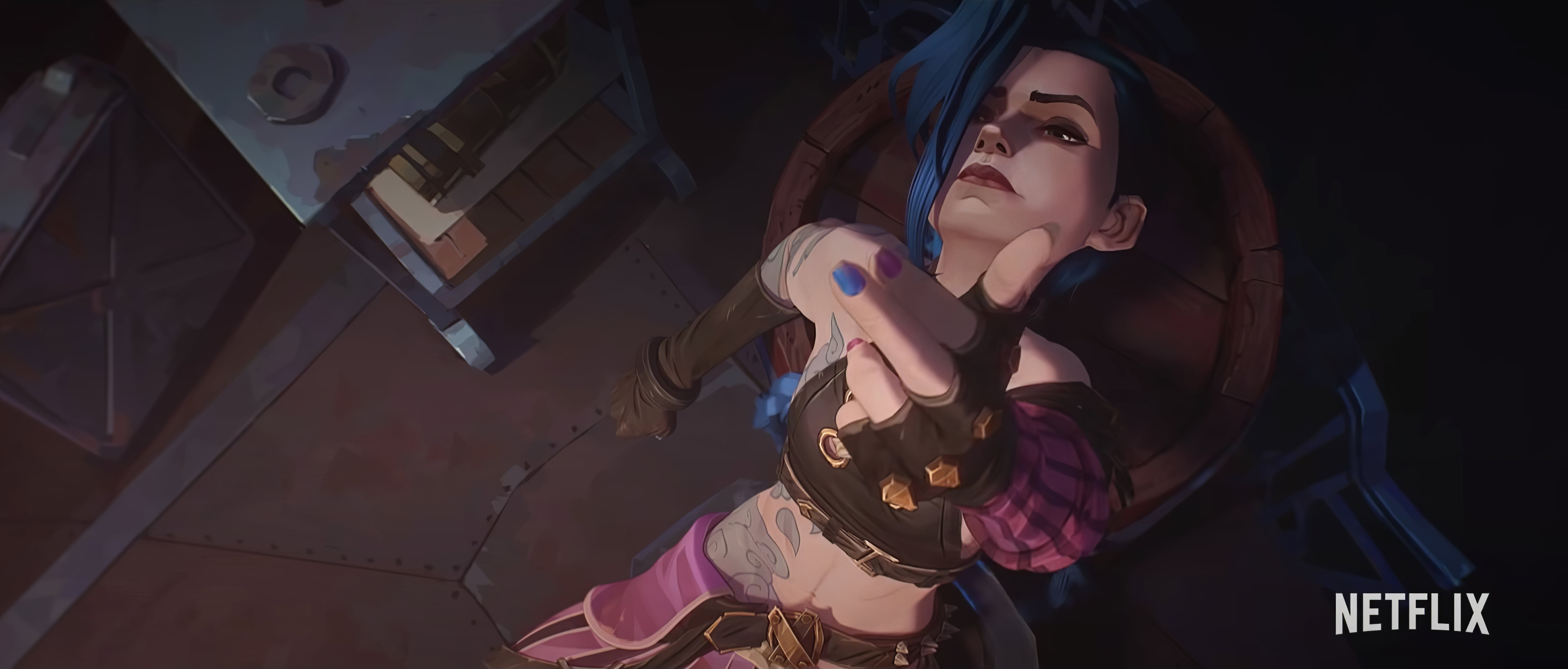 League of Legends Jinx Arcane animated series 2k 4k 5k 8k