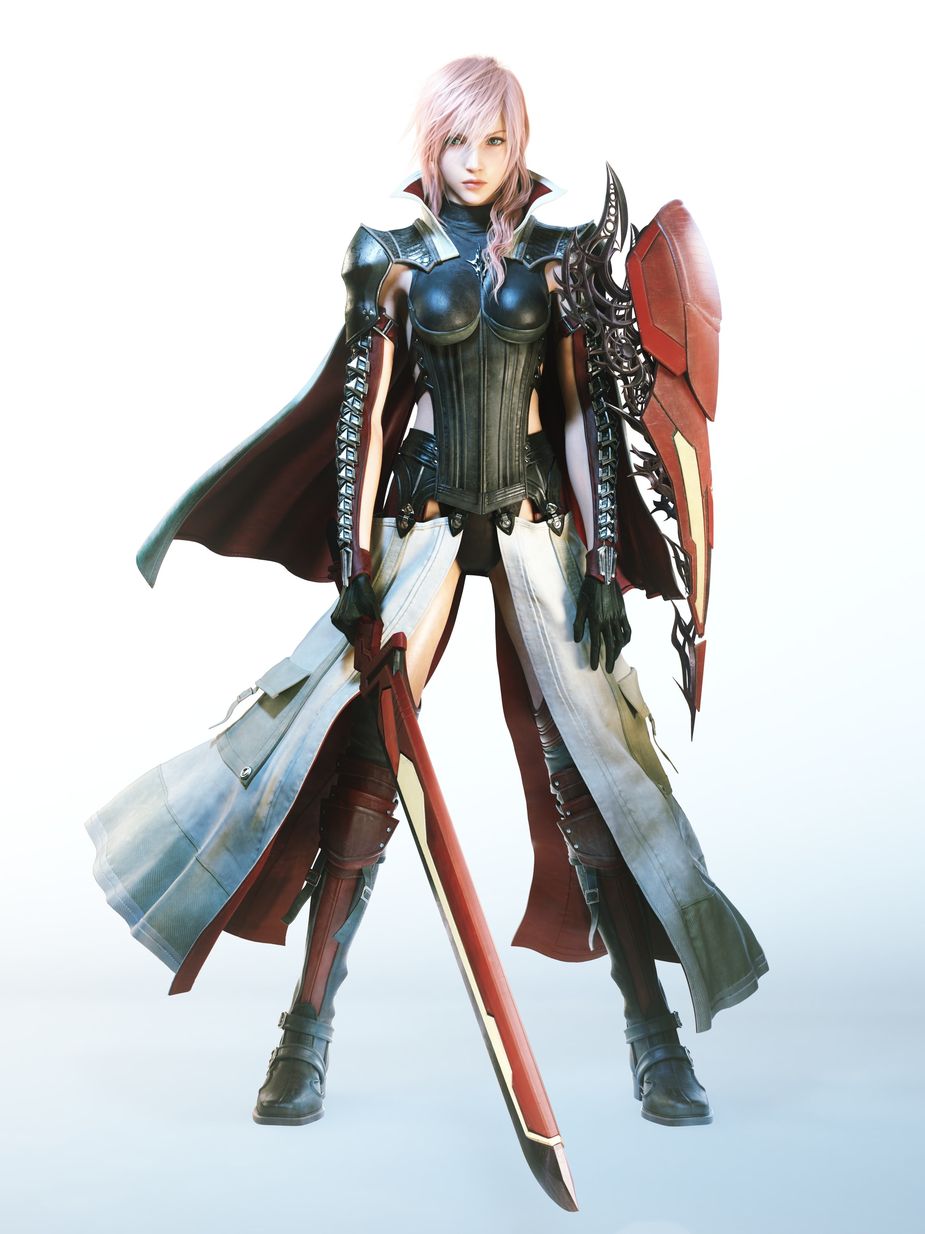 Final Fantasy Lightning digital wallpaper XIII 2k