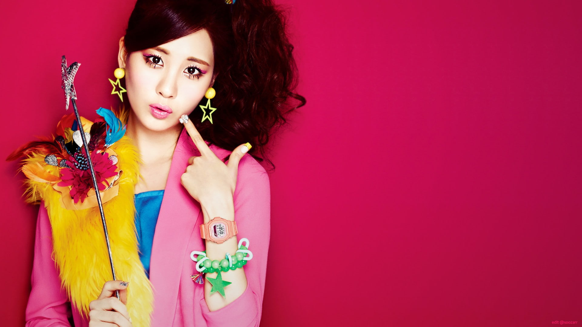 asians baby black brunettes celebrity clocks close up 2k