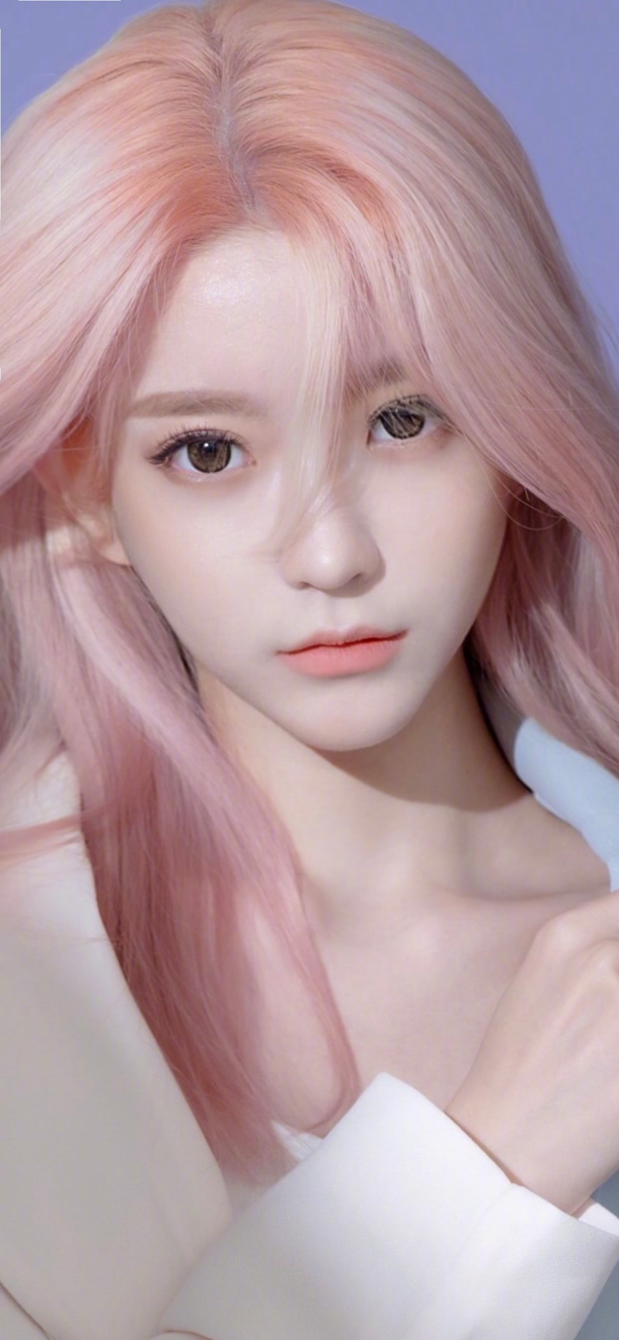 Korean women yurisa pink hair
