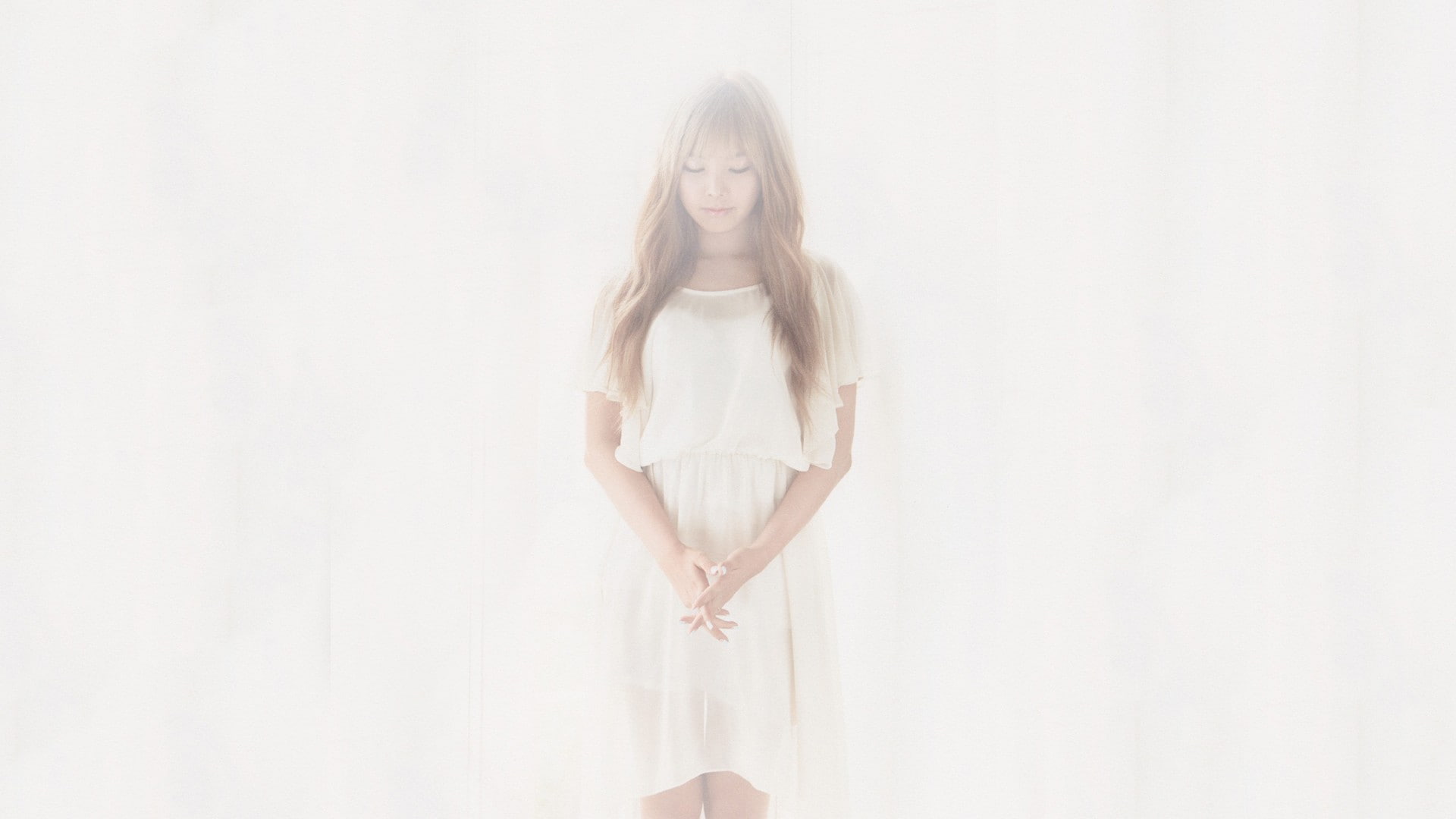long hair Pledis Entertainment Raina women K pop simple background 2k