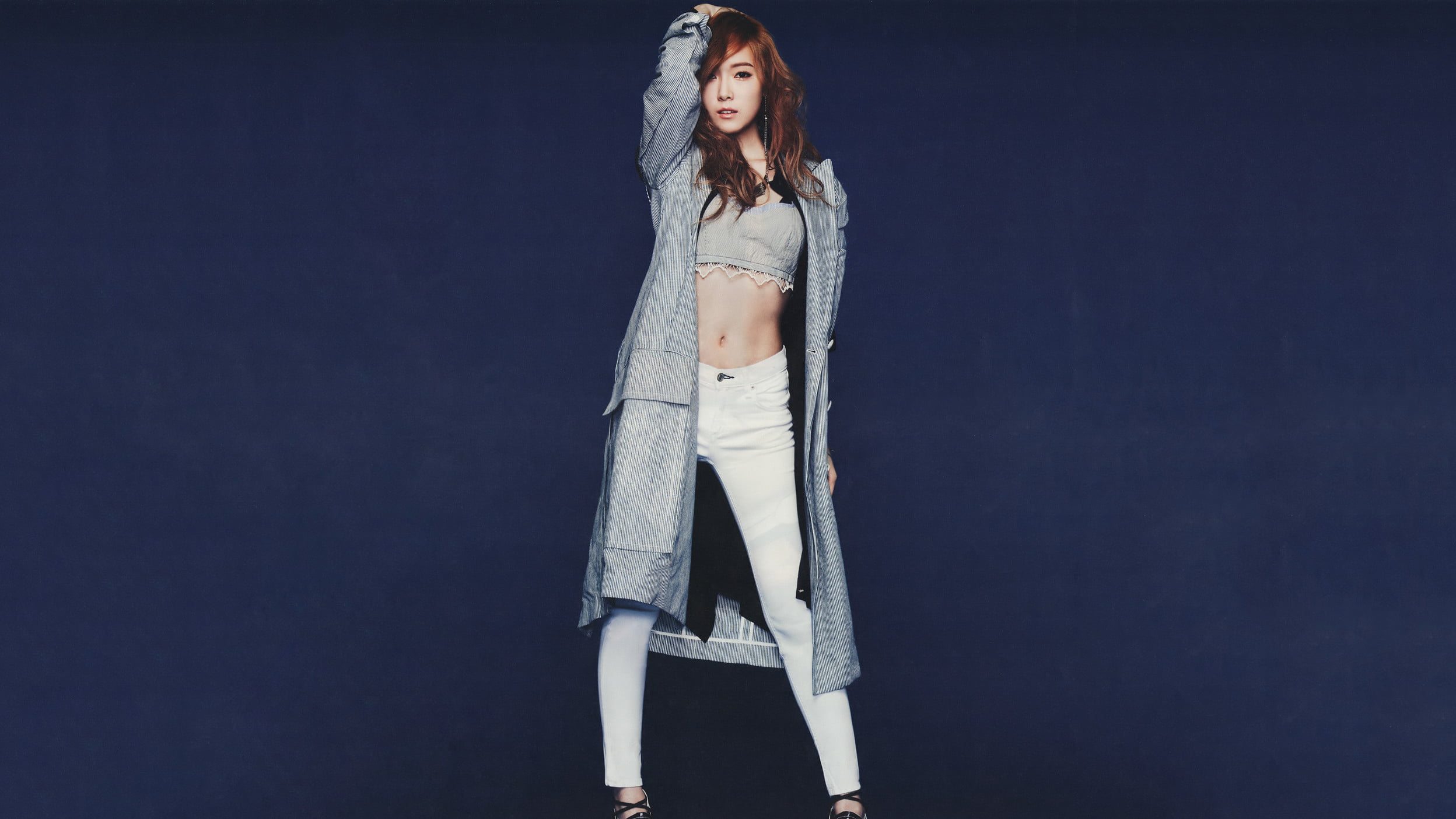 women s white pants Jessica Jung SNSD Girls Generation Korean 2k