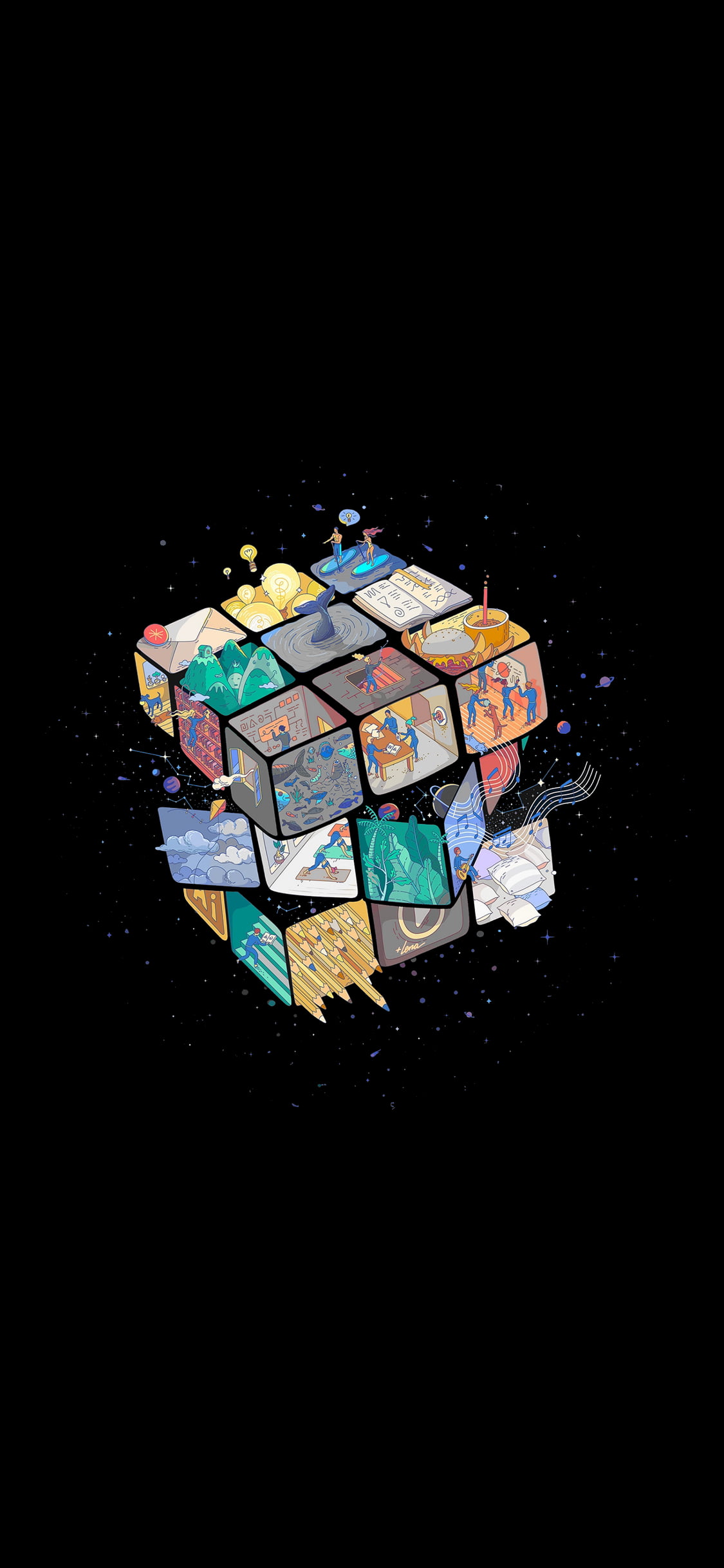 amoled dark Rubik s Cube 1