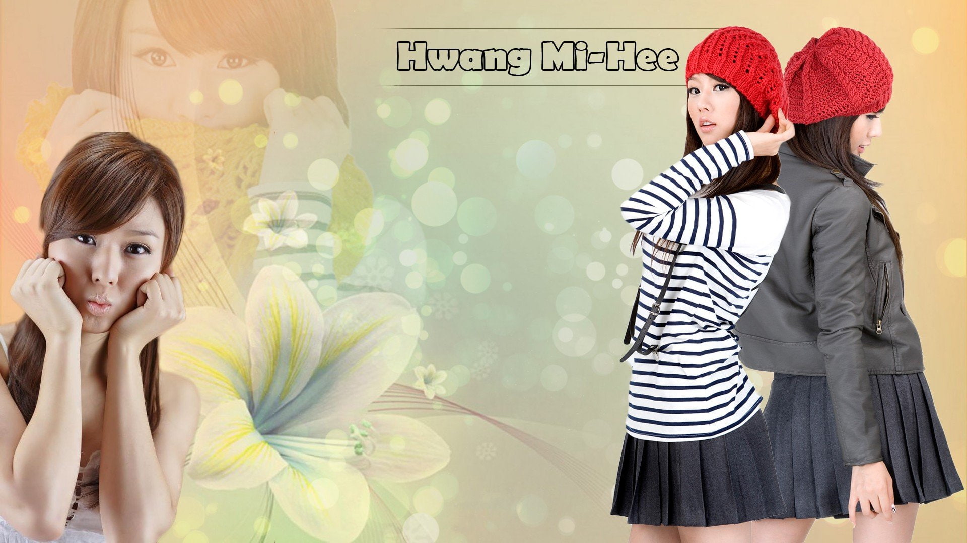 asians brunettes collage hair hee hwang korean long 2k