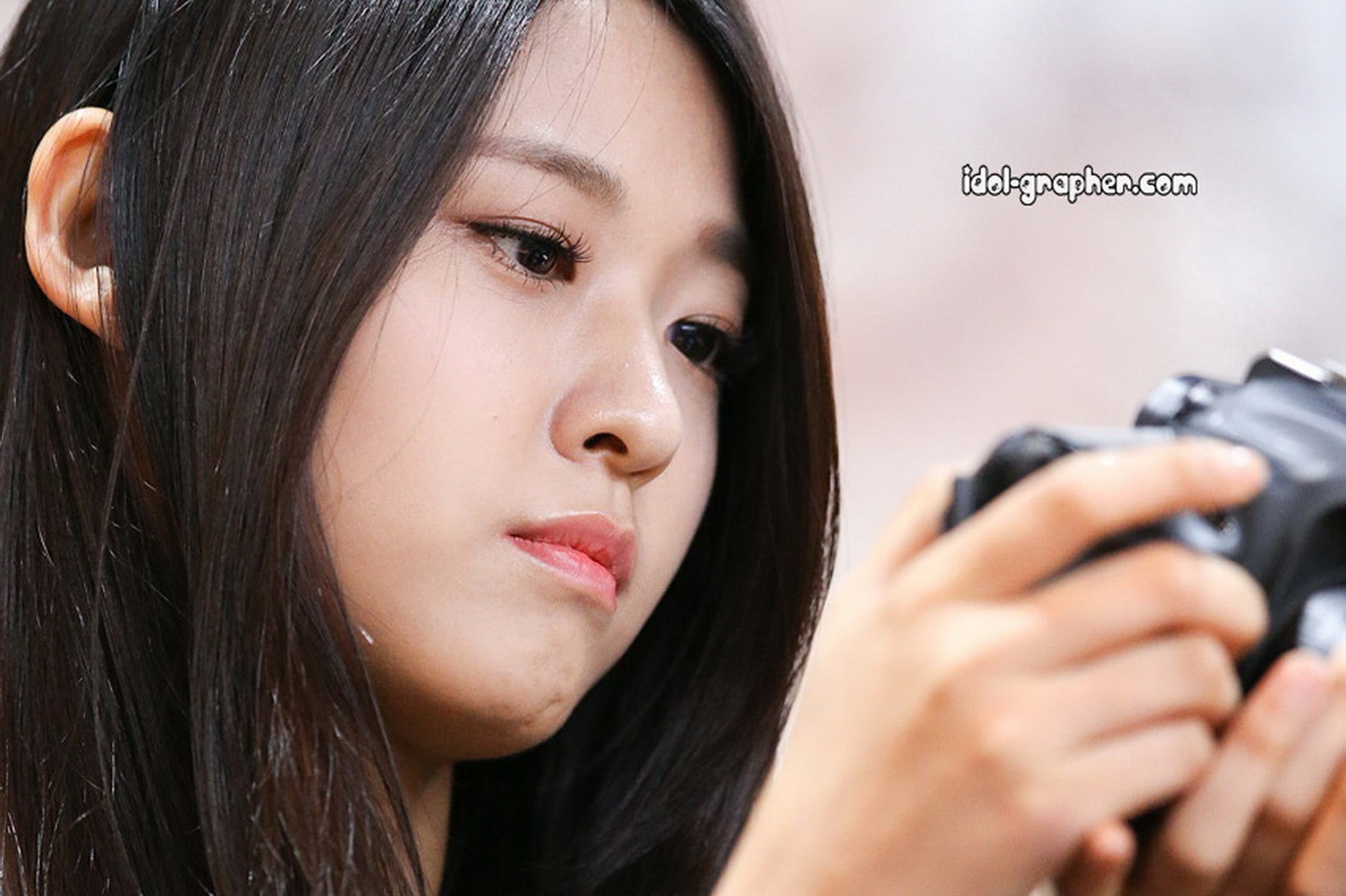 Seolhyun AOA singer Korean Asian brunette closeup women 2k