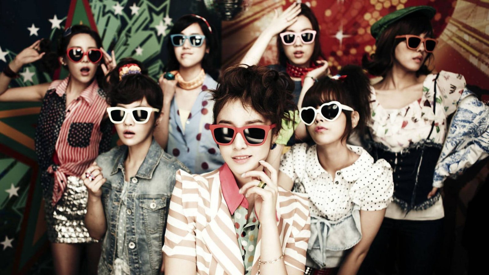 T ara K pop Korean women sunglasses with glasses 2k