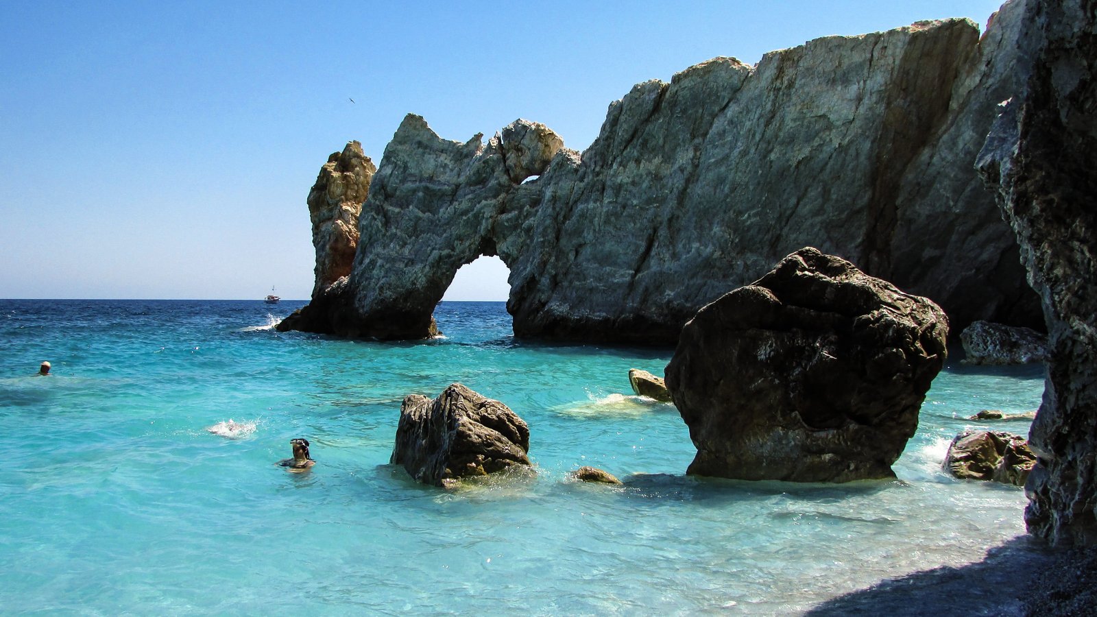 Greece Skiathos Island Beach Rock white sporades 2k 4k 5k
