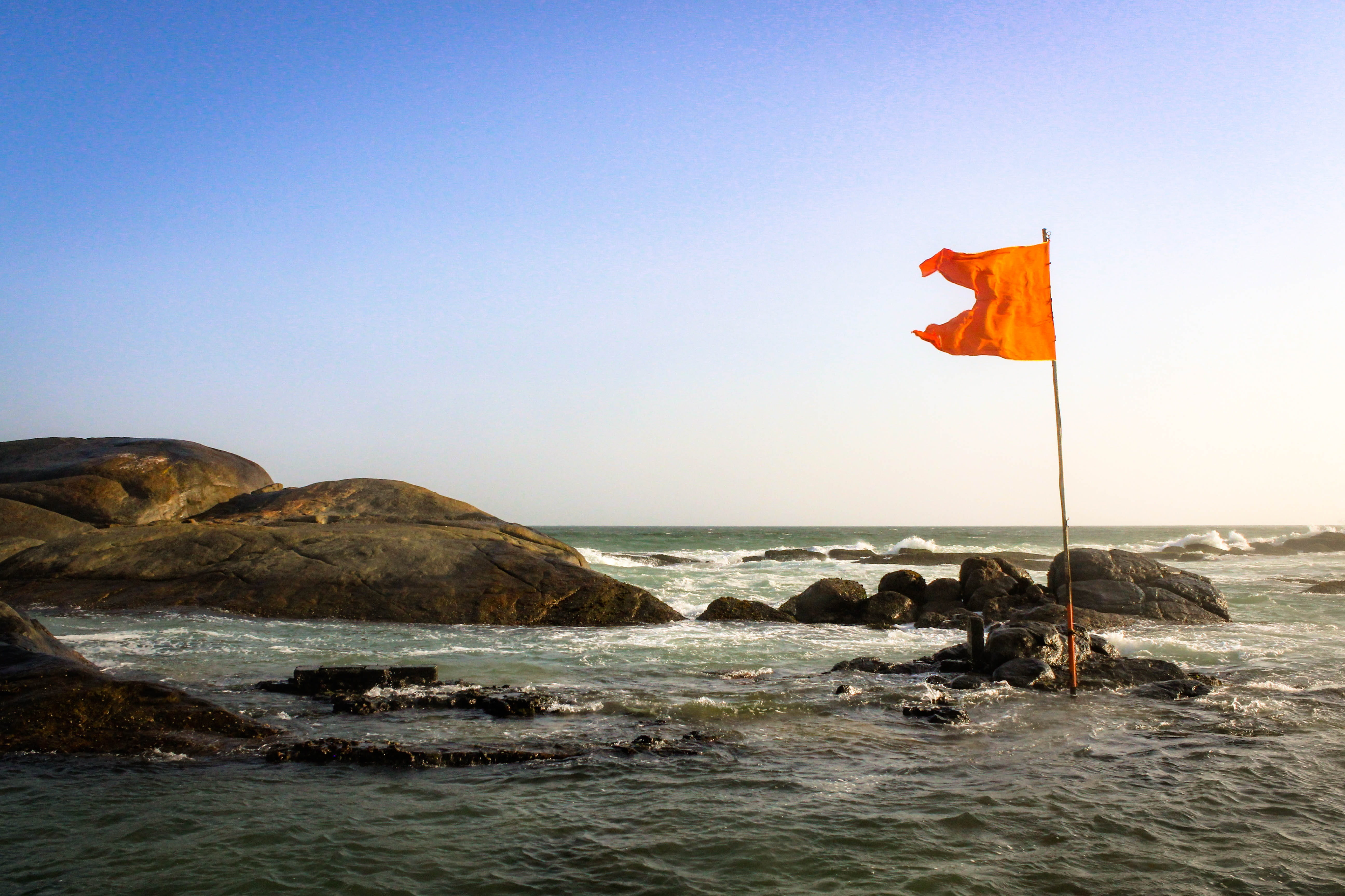 kanyakumari south india travel tamil tamilnadu sea flag 2k 4k 5k