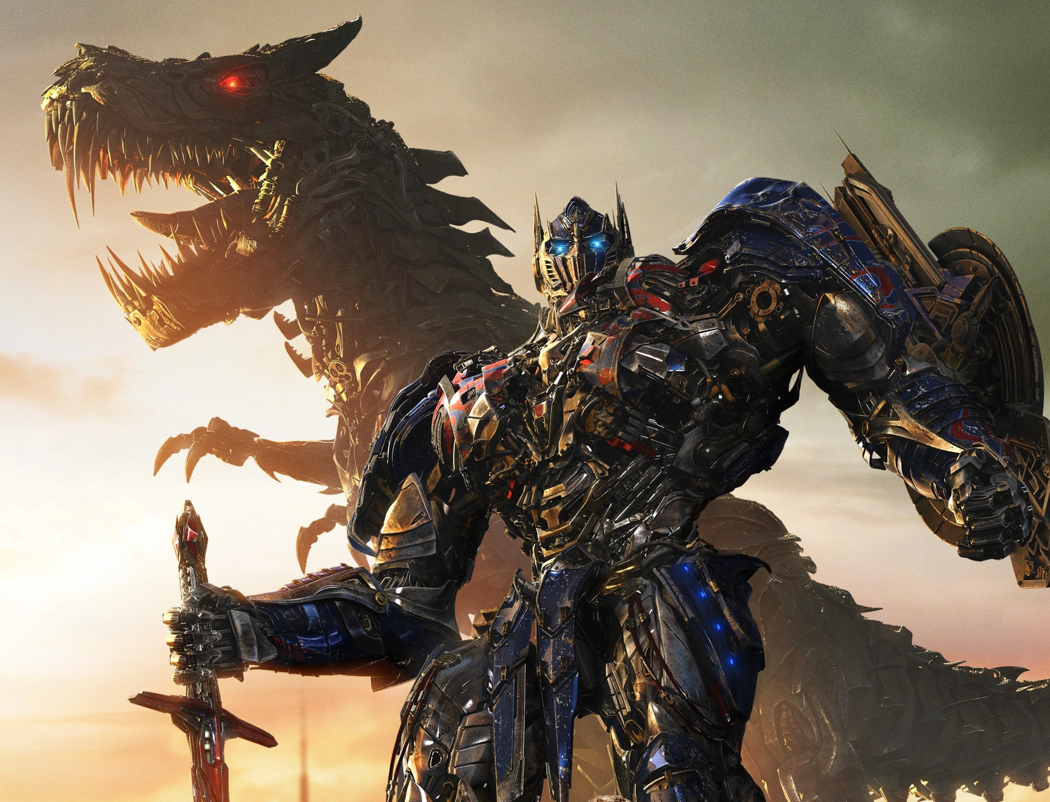 Transformers Optimus Prime and Grimlock transformers age of extinction 2k 4k