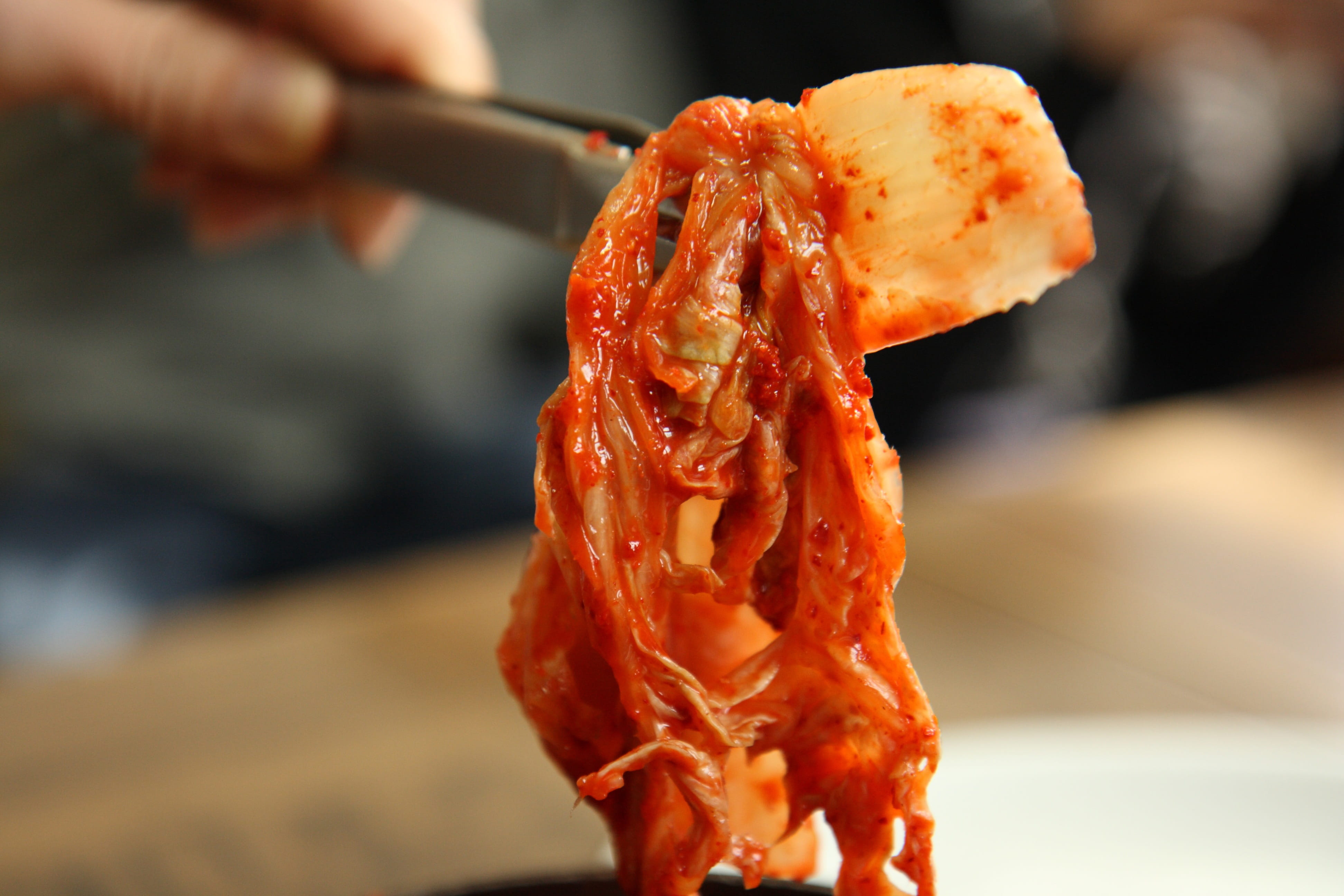 close up photo of kimchi food Baechu Korean Food baechu 2k 4k