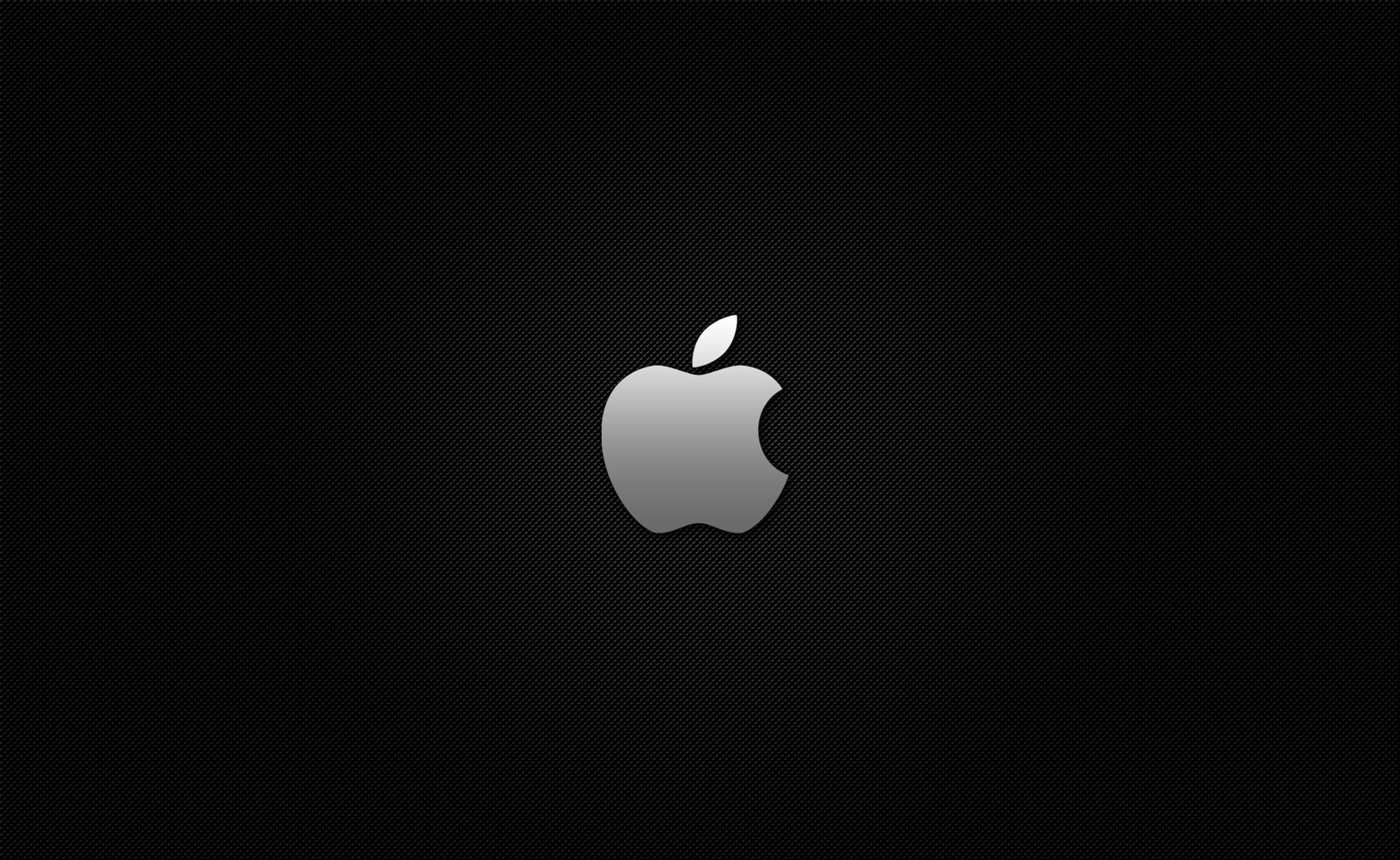 Apple Carbon logo Computers Mac carbon fiber background 2k
