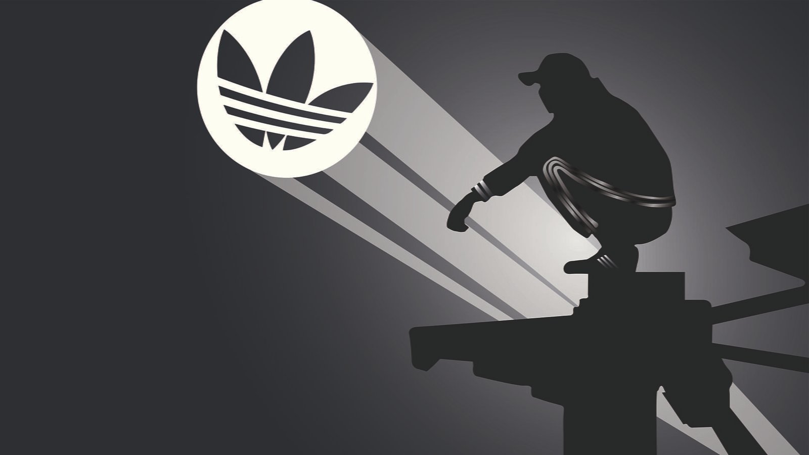 Adidas Slav squat gopnik sign silhouette one person communication 2k