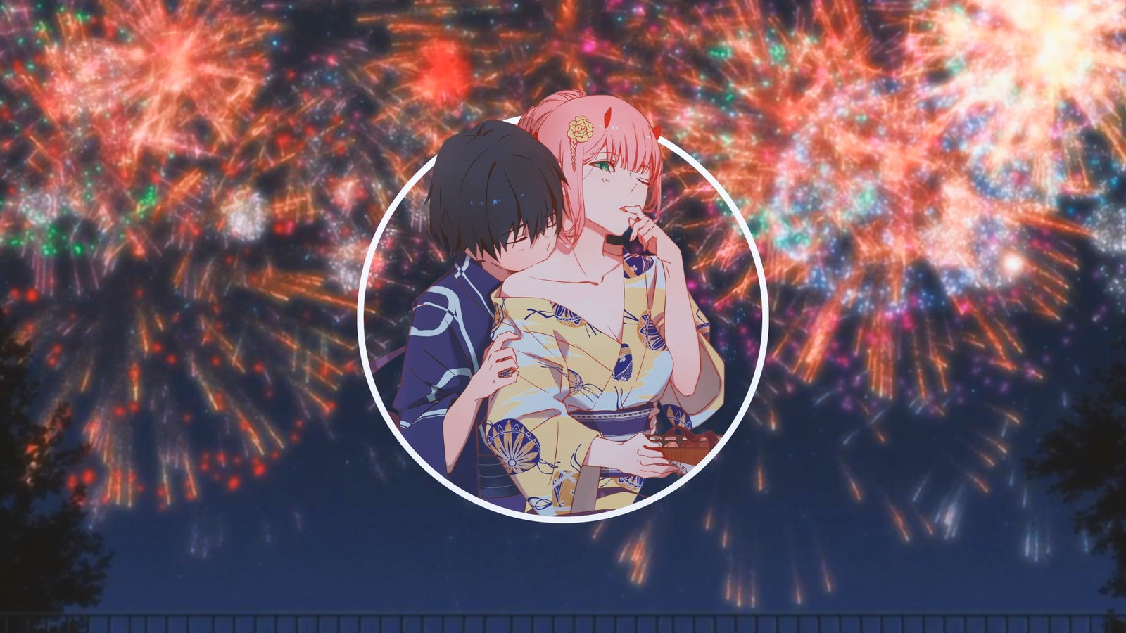 anime girls picture in Darling the FranXX 2k 4k