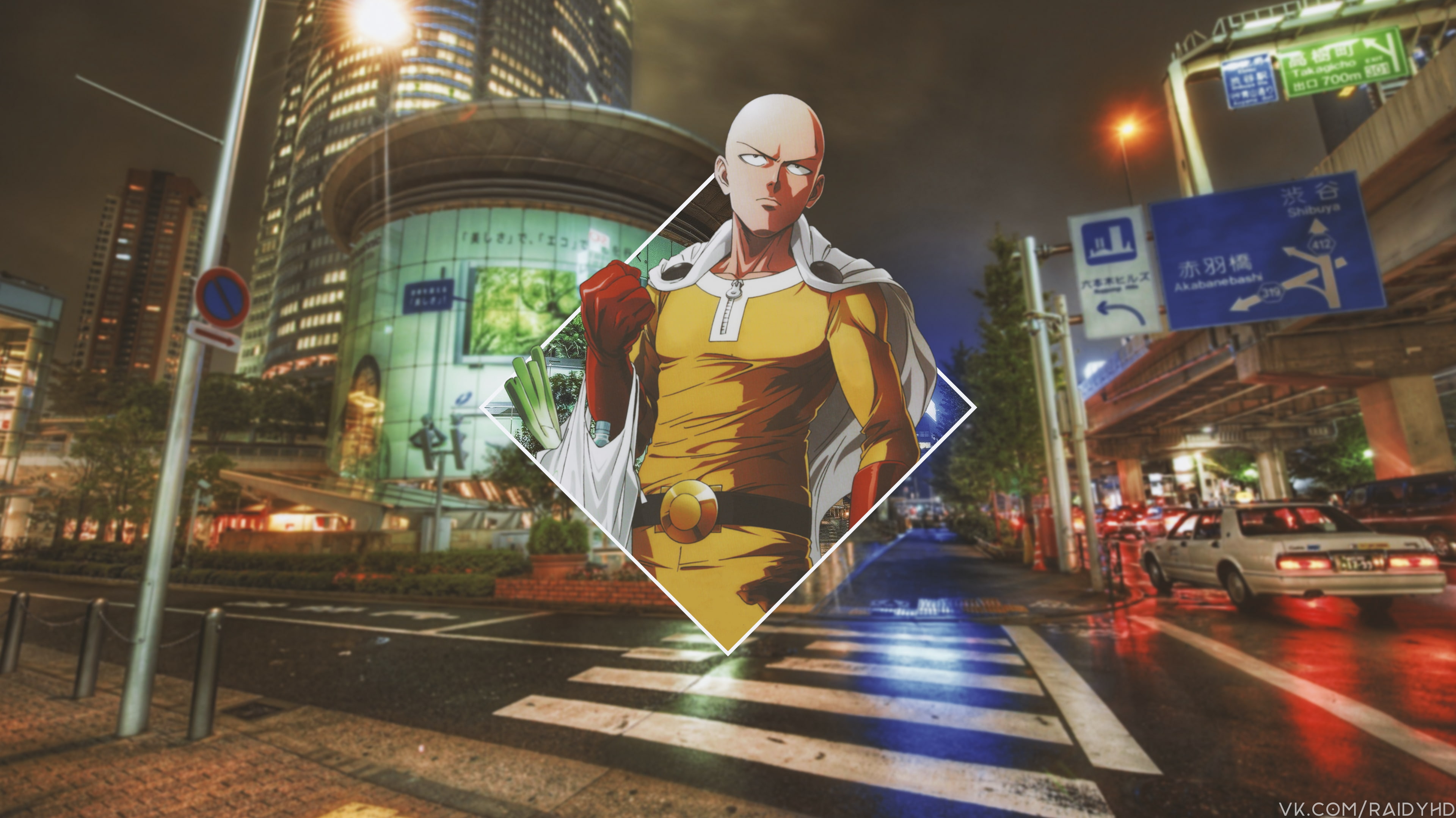 anime picture in boys Saitama One Punch Man 2k 4k