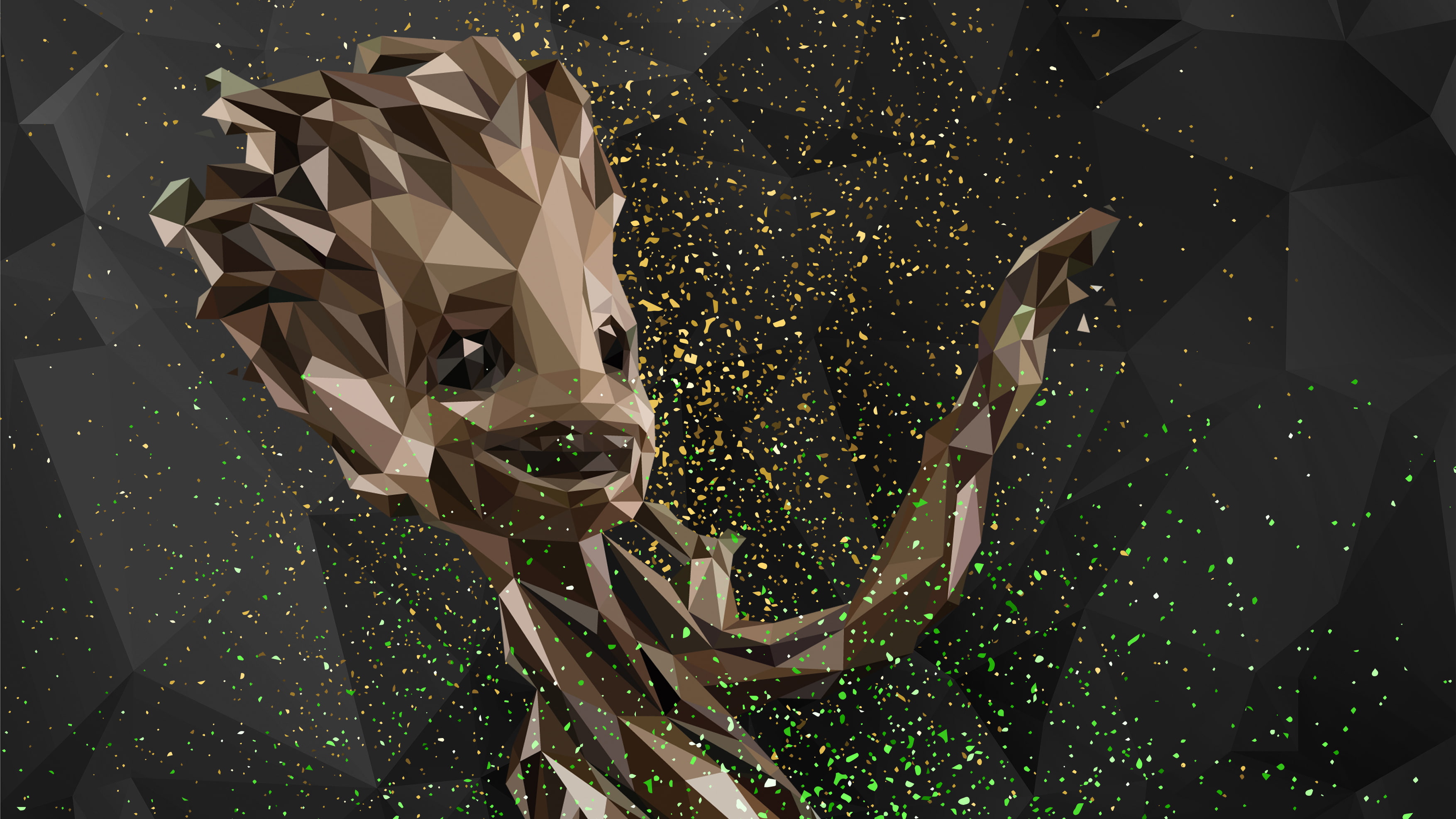baby groot superheroes abstract digital art hd behance 2k 4k