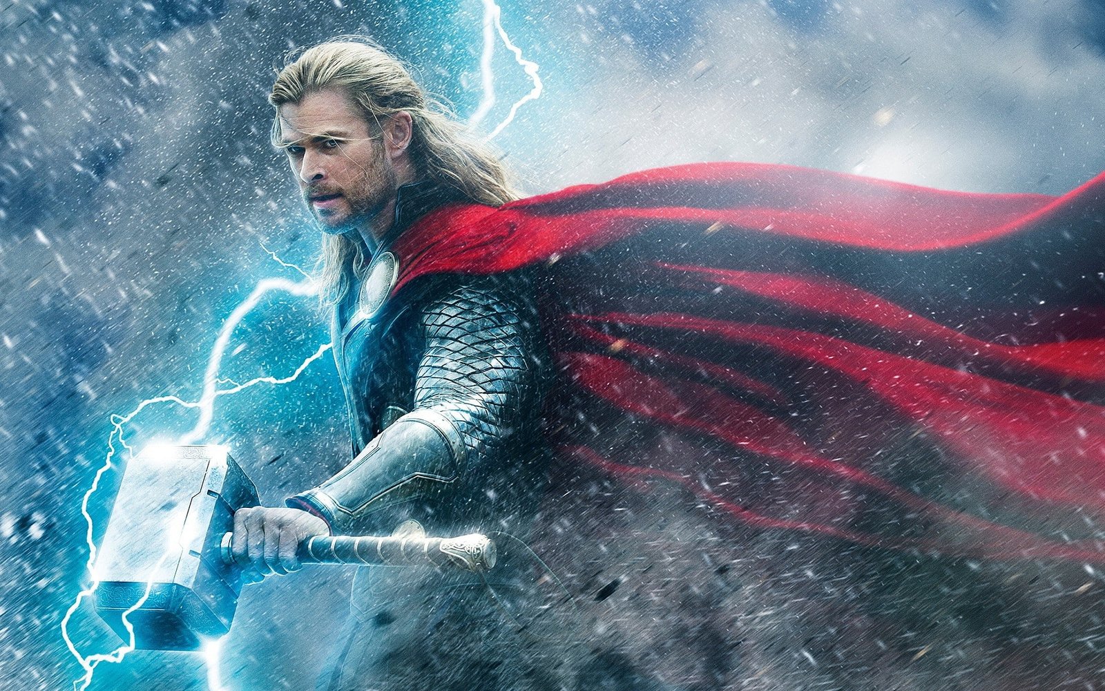 Chris Hemsworth comics Lightning Marvel Comics men Mjolnir 2k