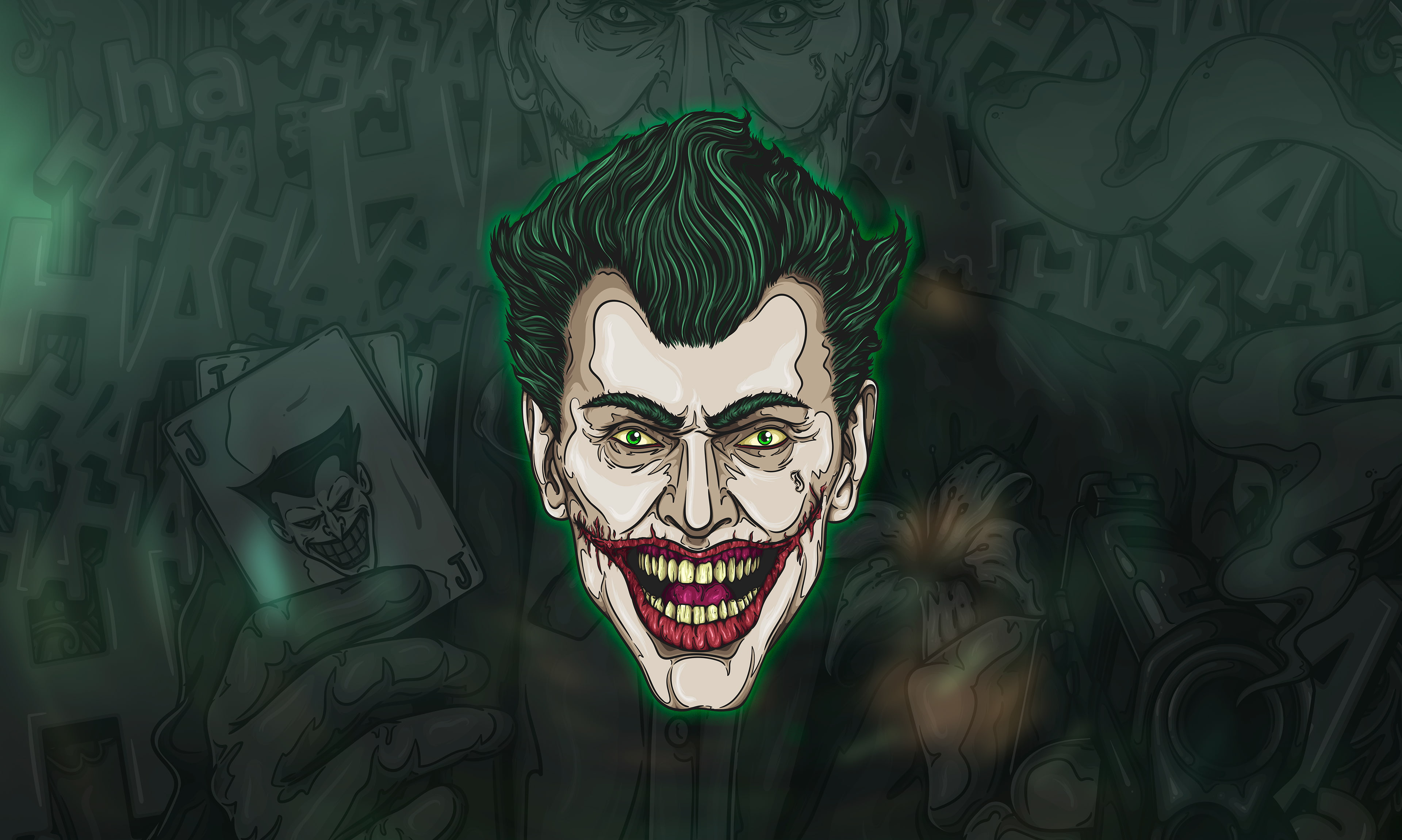 joker artwork hd digital art behance supervillain 2k 4k
