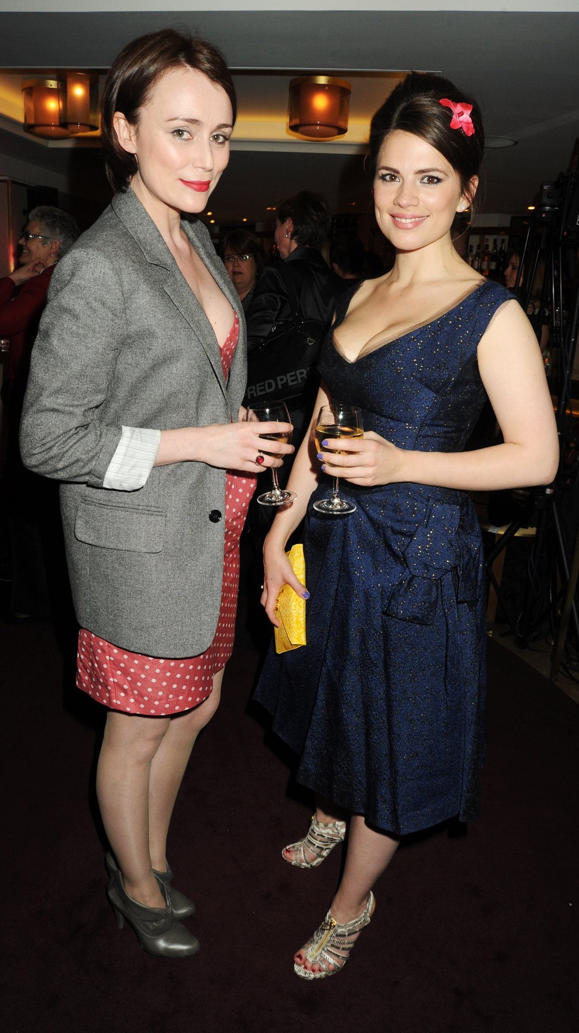 Hayley with Keeley Hawes hayley atwell actress hollywood celebrity