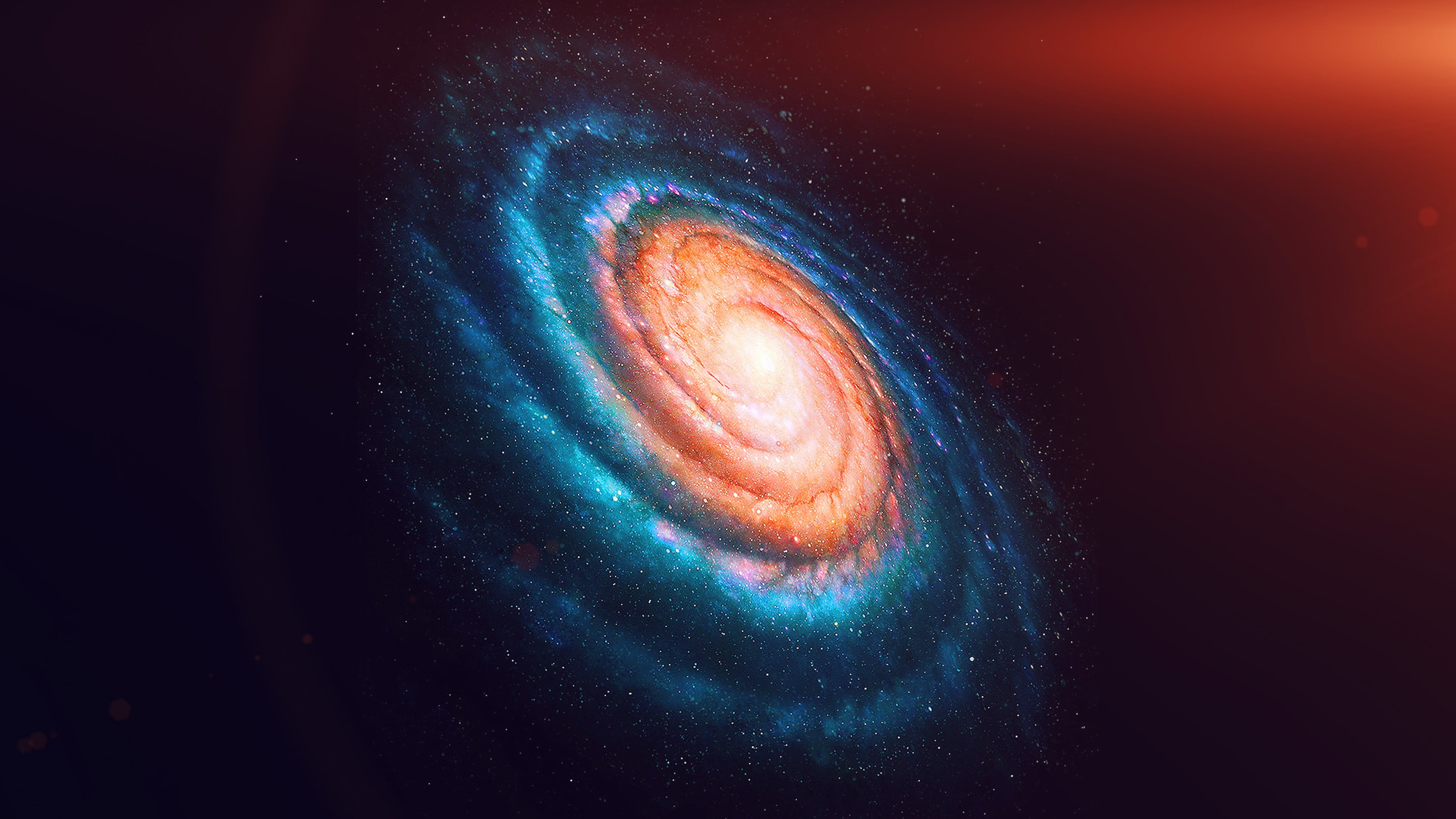 galaxy digital wallpaper space art astronomy 2k 4k