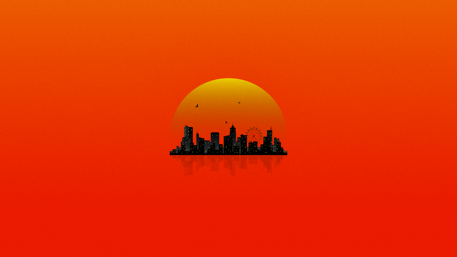 Sun City abstract art minimal digital