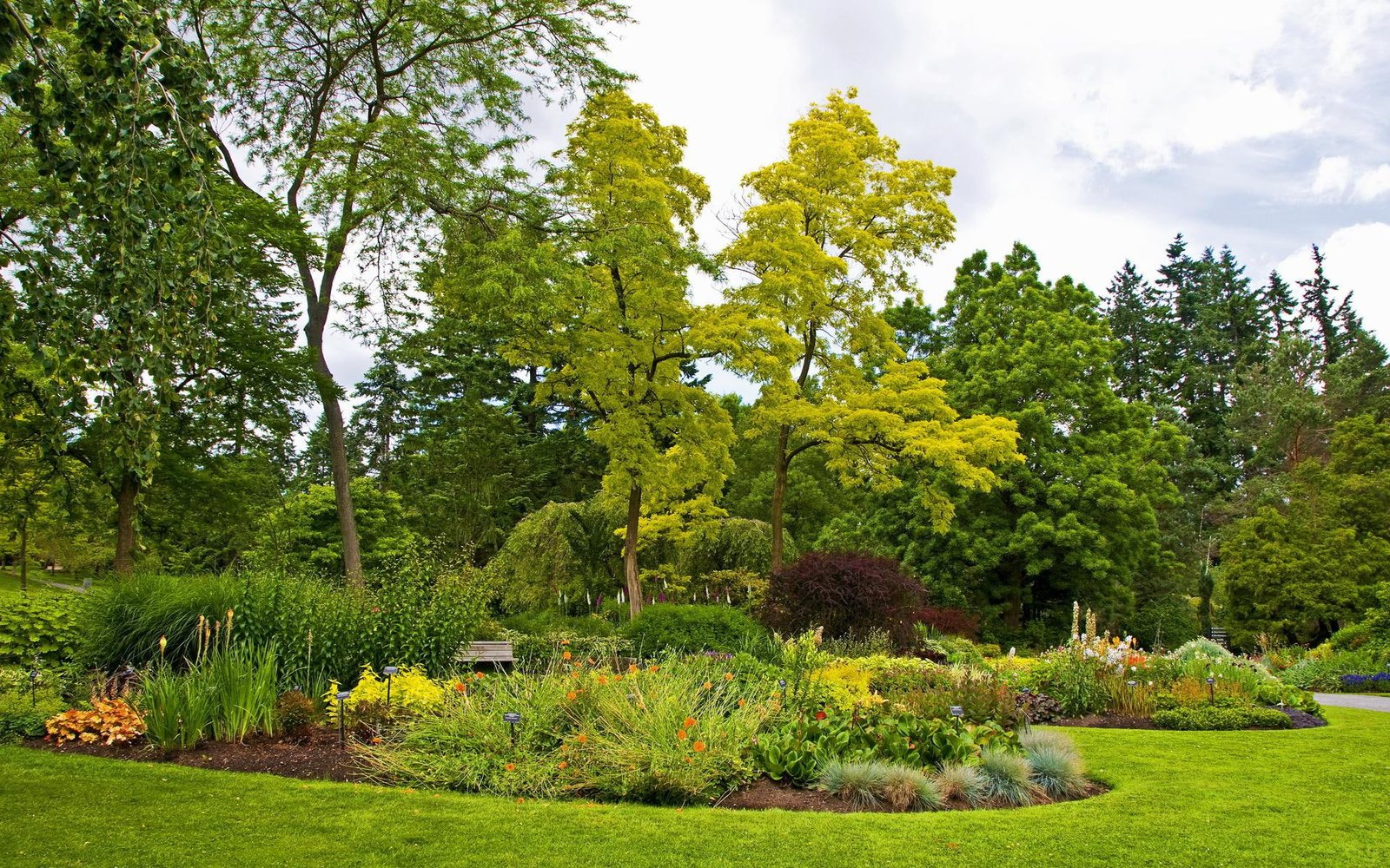 Nature Grass Park Green Garden Trees Flowers HD p landscapes 2k