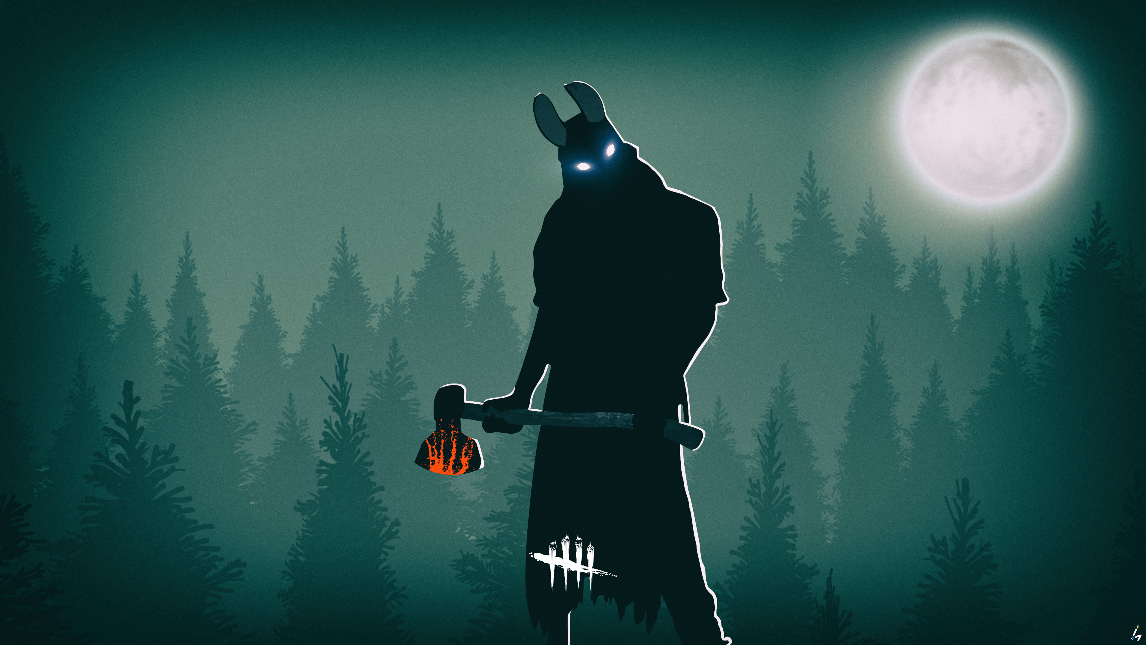 Dead by Daylight The Huntress fan art digital vector 2k 4k