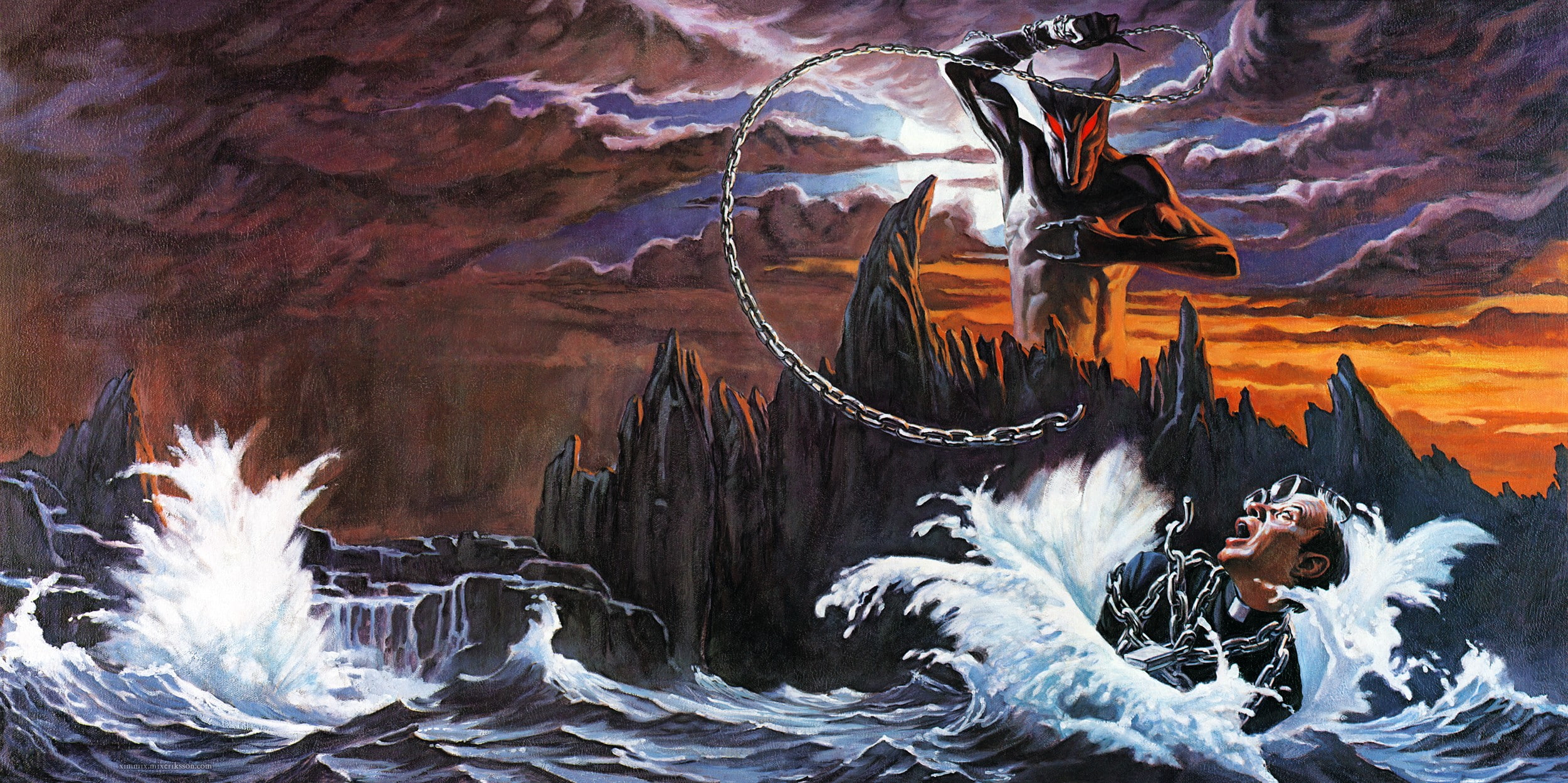 DIO metal cover art album covers heavy drowning 2k