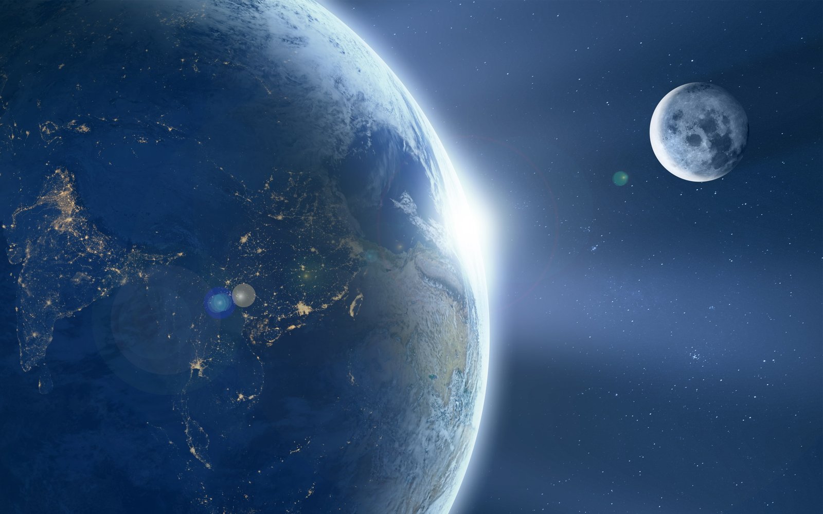 Earth Moon 2k 4k