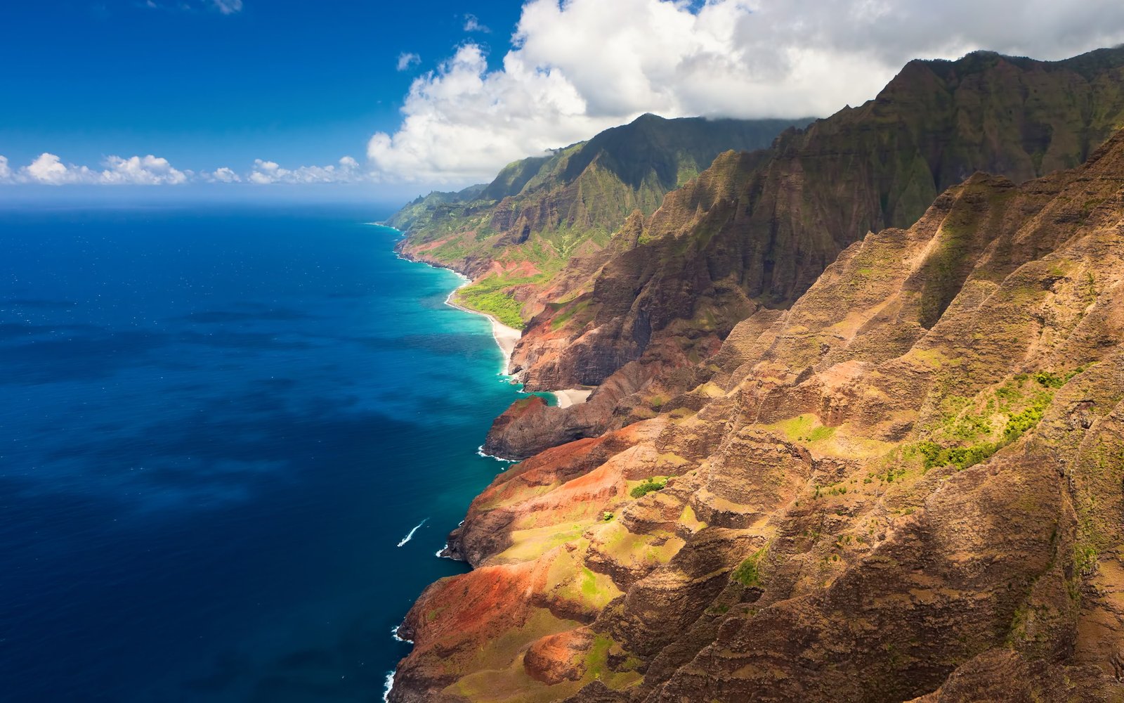 Hawaii Beach background sea ocean sunny 2k