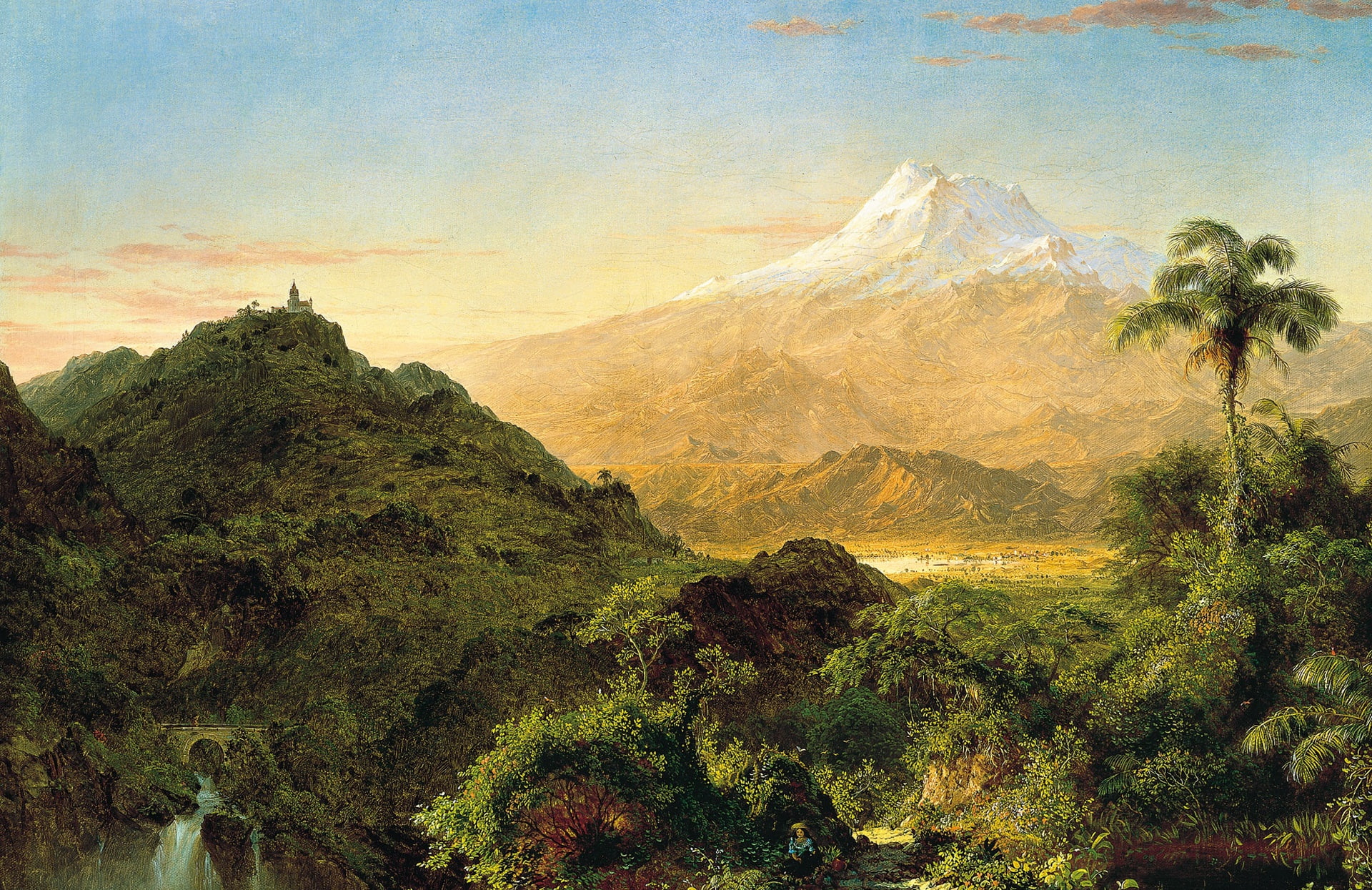 mountains nature Palma picture Frederic Edwin Church South American Landscape 2k