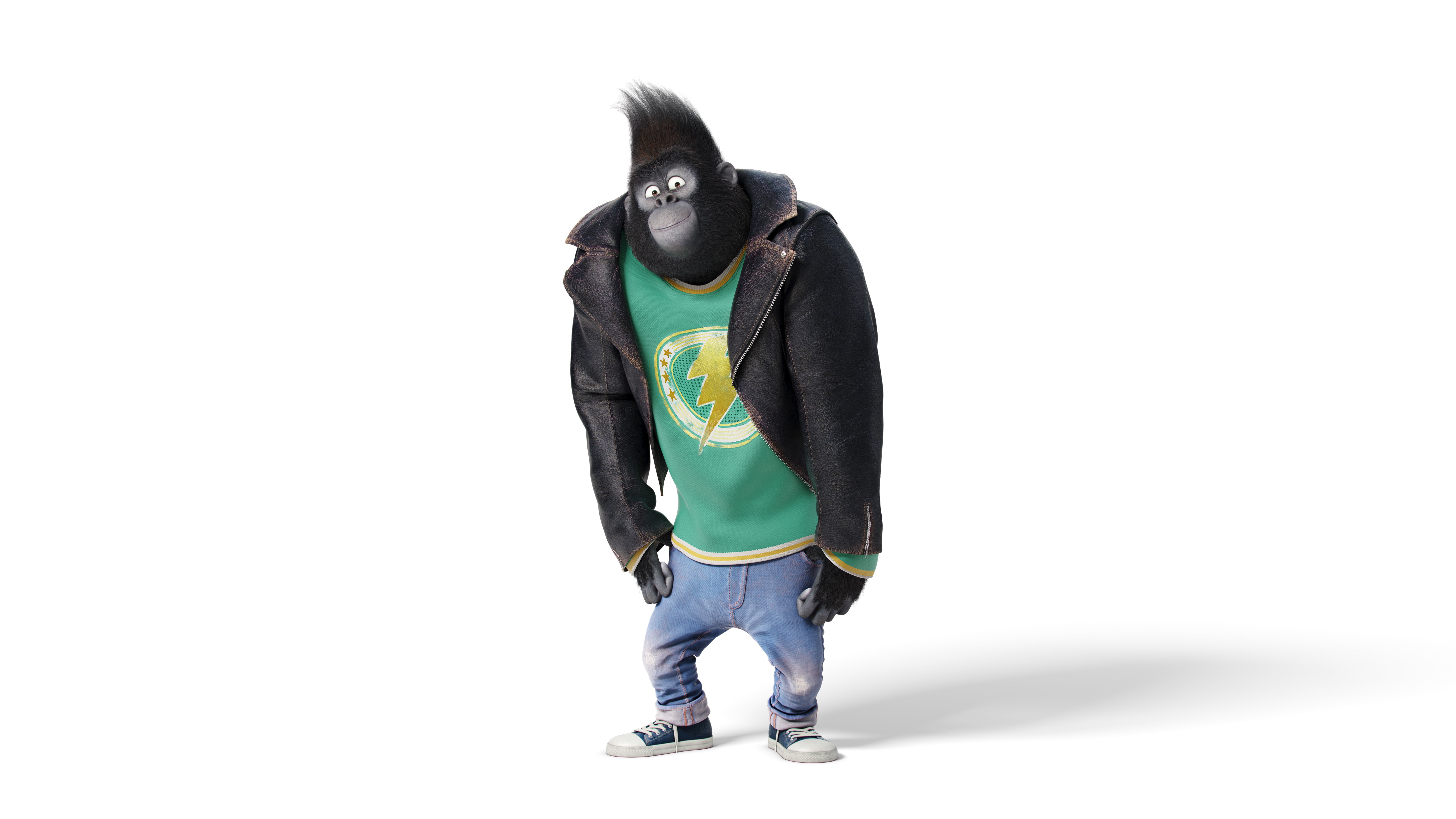 sing movies animated full length white background 2k 4k 5k 8k