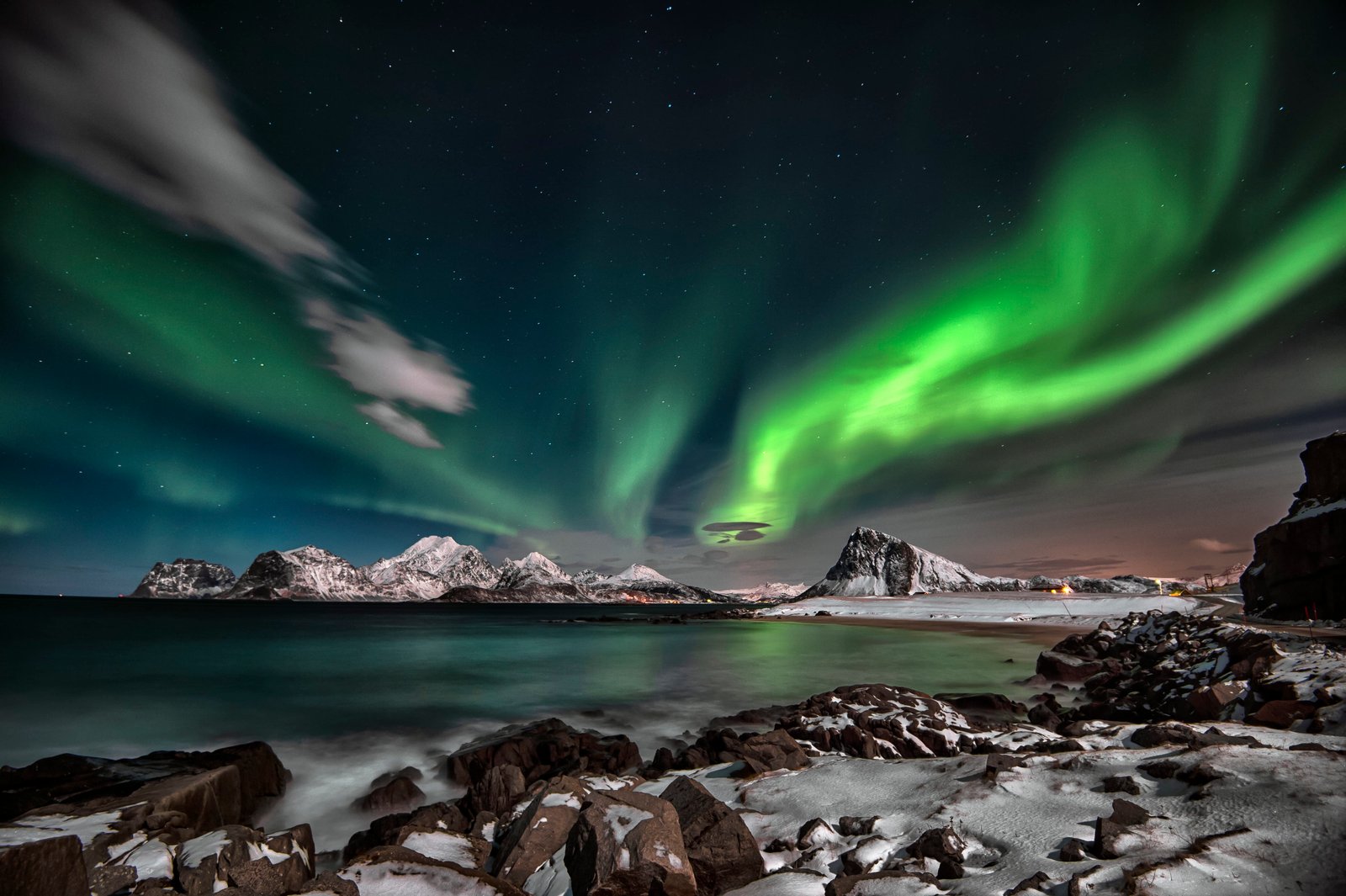Aurora Borealis Photo arctic aurora polaris background color 2k 4k 5k
