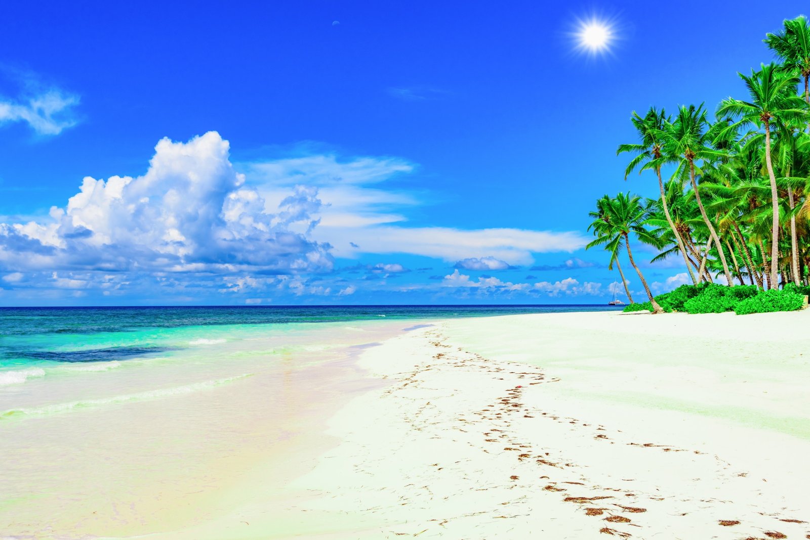 beach hd for pc tropical climate sea water sky land 2k 4k