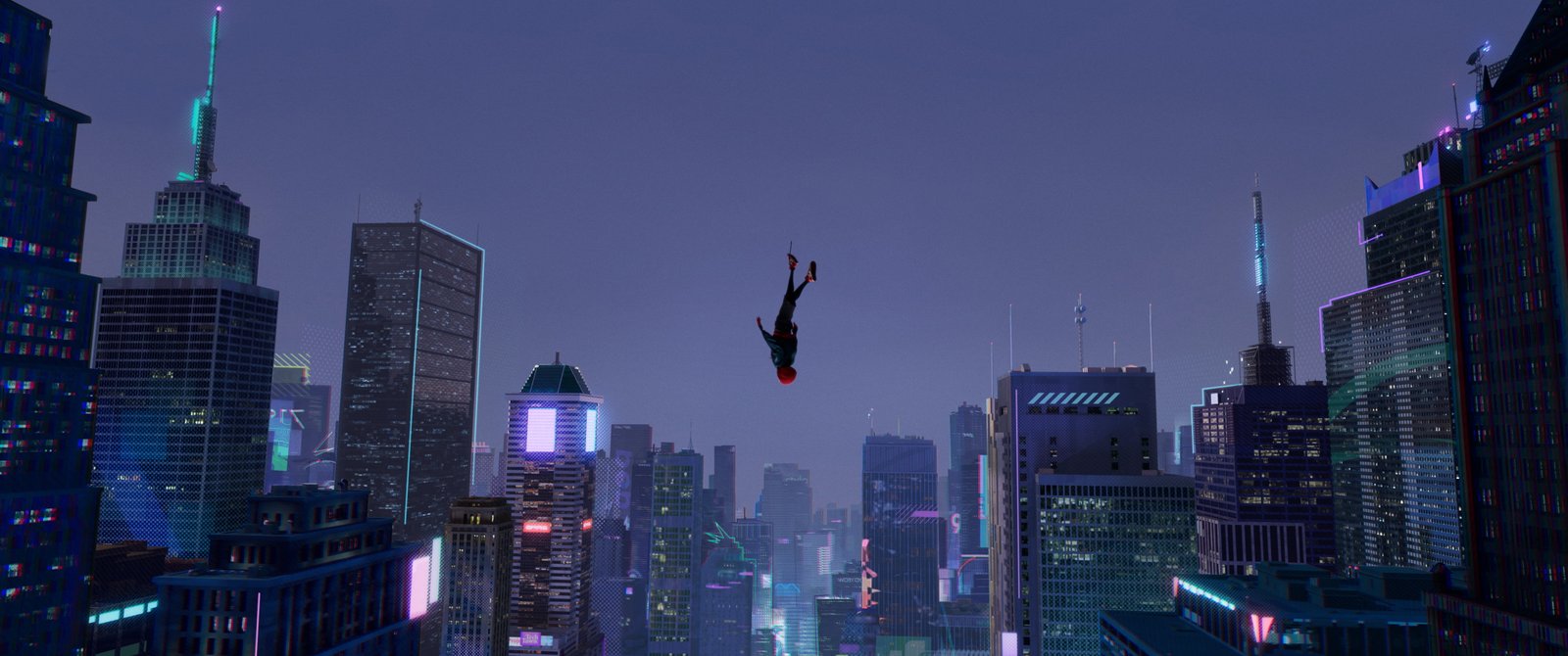 black and white concrete building Spider Man superhero Into the Verse 2k 4k