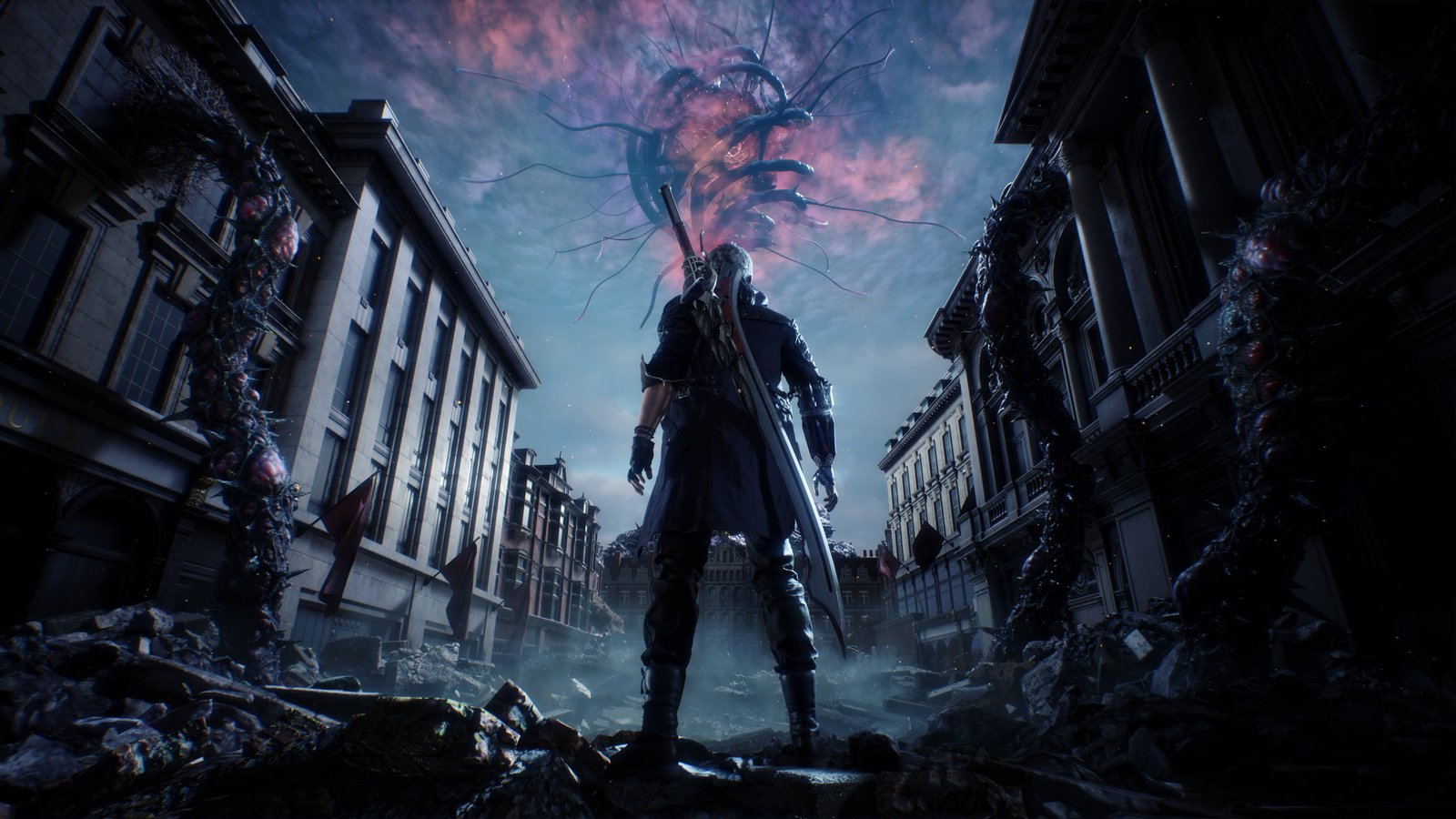 black and white mountain bike video games Devil May Cry 5 Nero 2k 4k