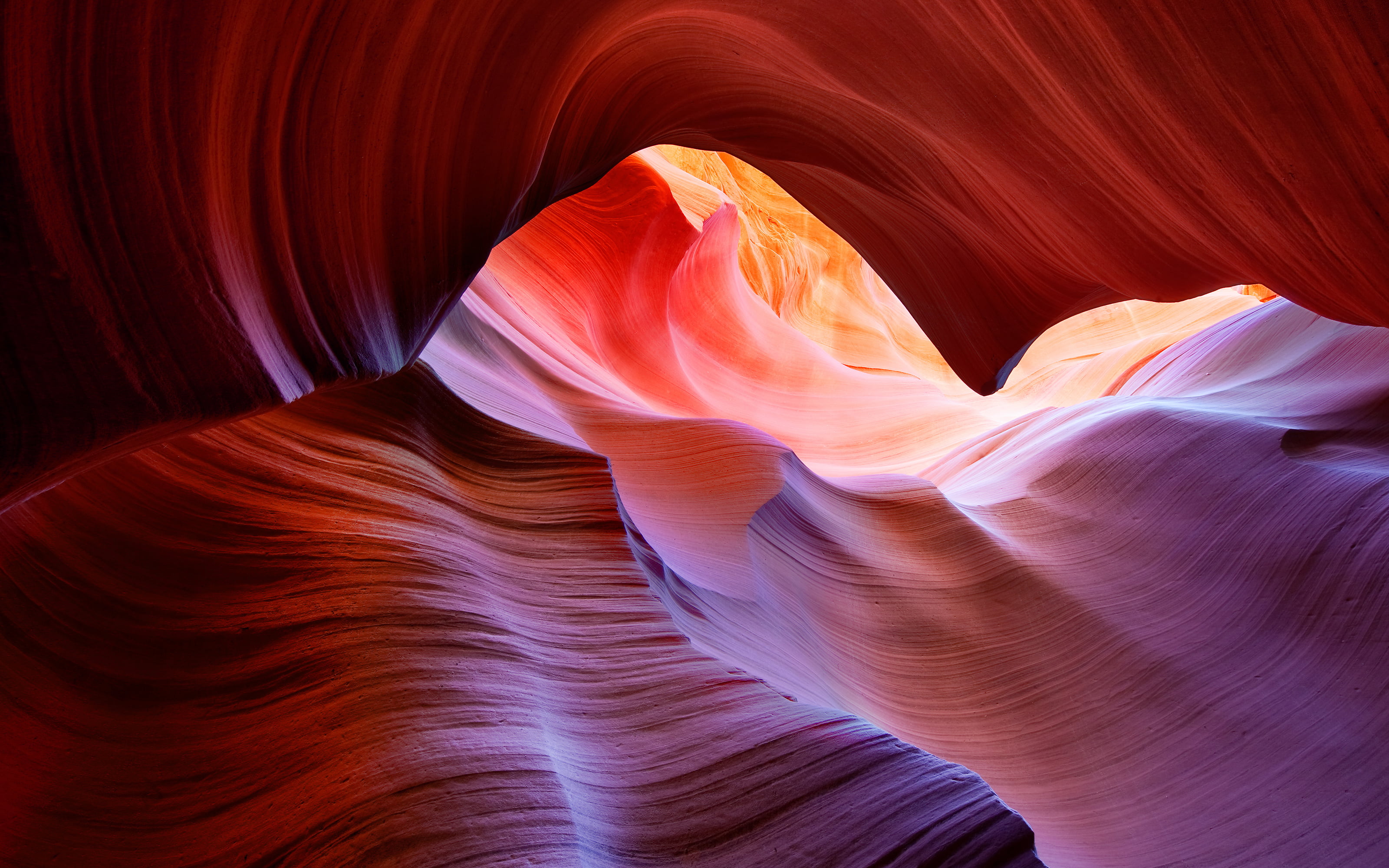 brown and beige abstract painting Antelope Canyon rock formation 2k