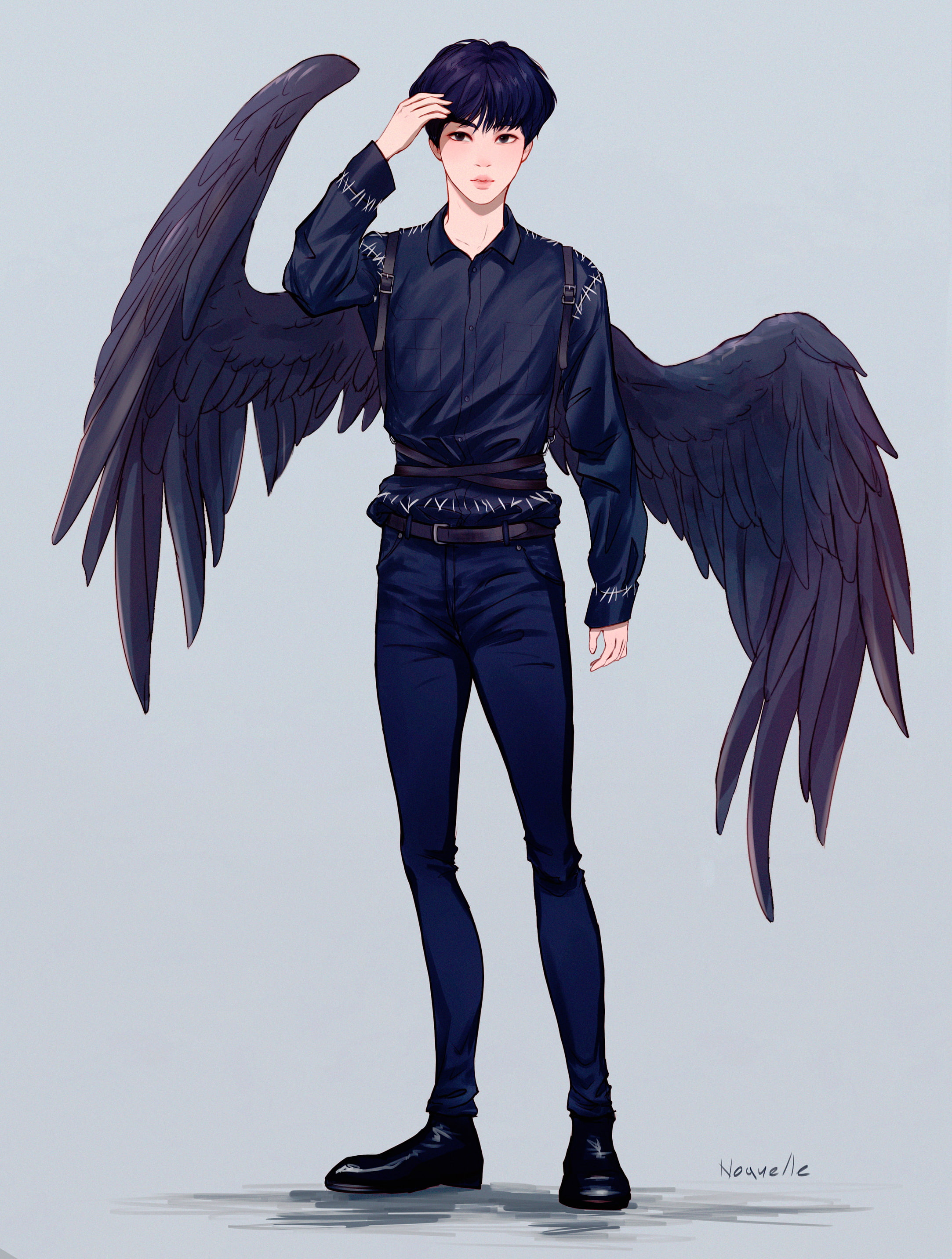 bts kim seok jin wings anime style korean singer full length 78 2k