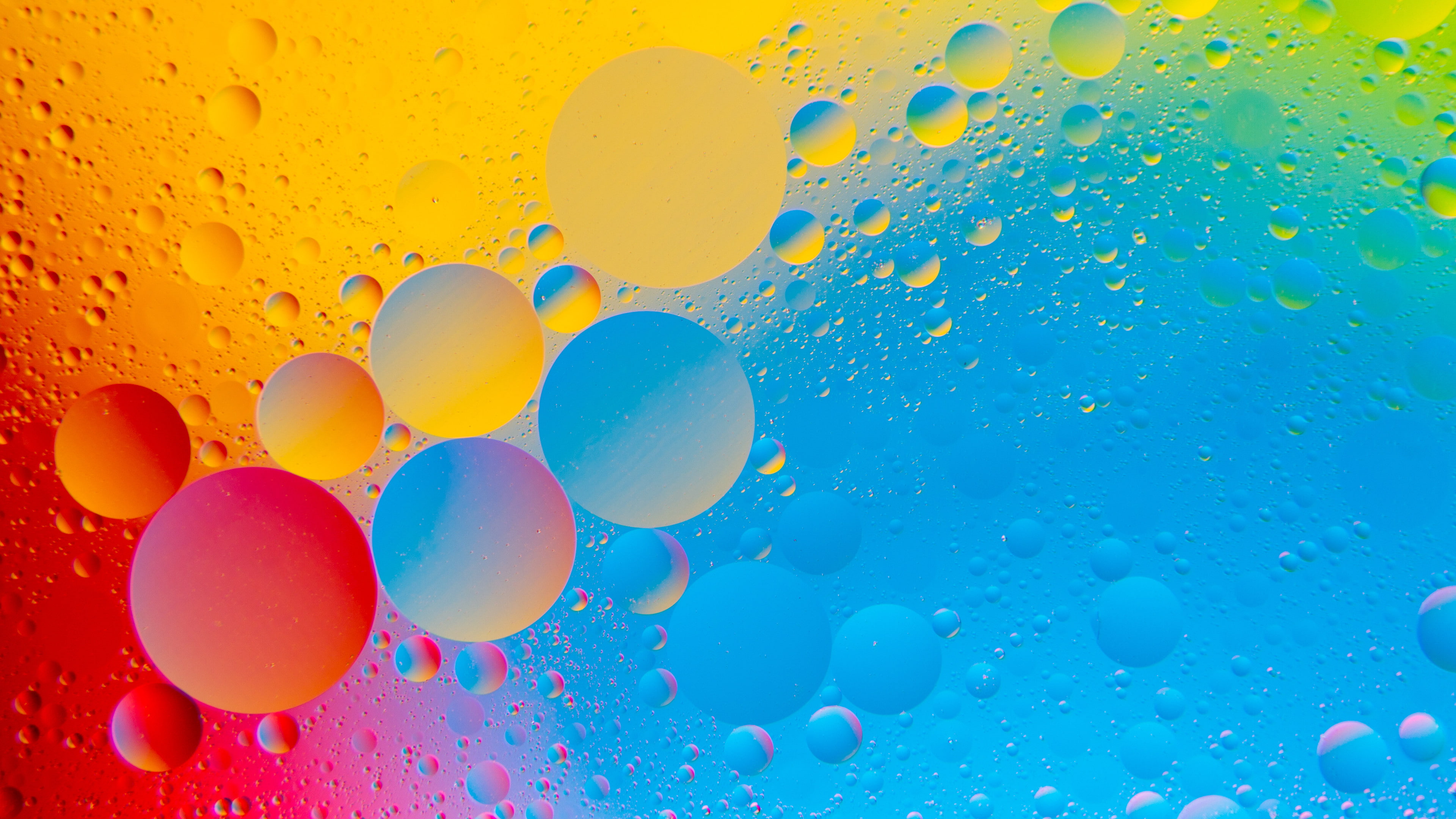 Colorful Bubbles abstrct 2k 4k
