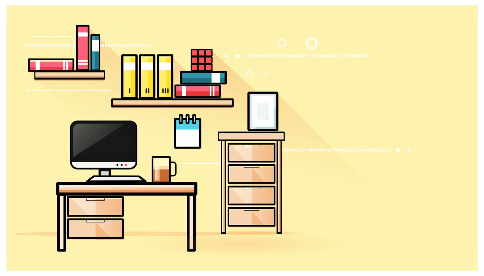 computer minimalism desk table artwork artist digital art 2k 4k 5k 8k 10k