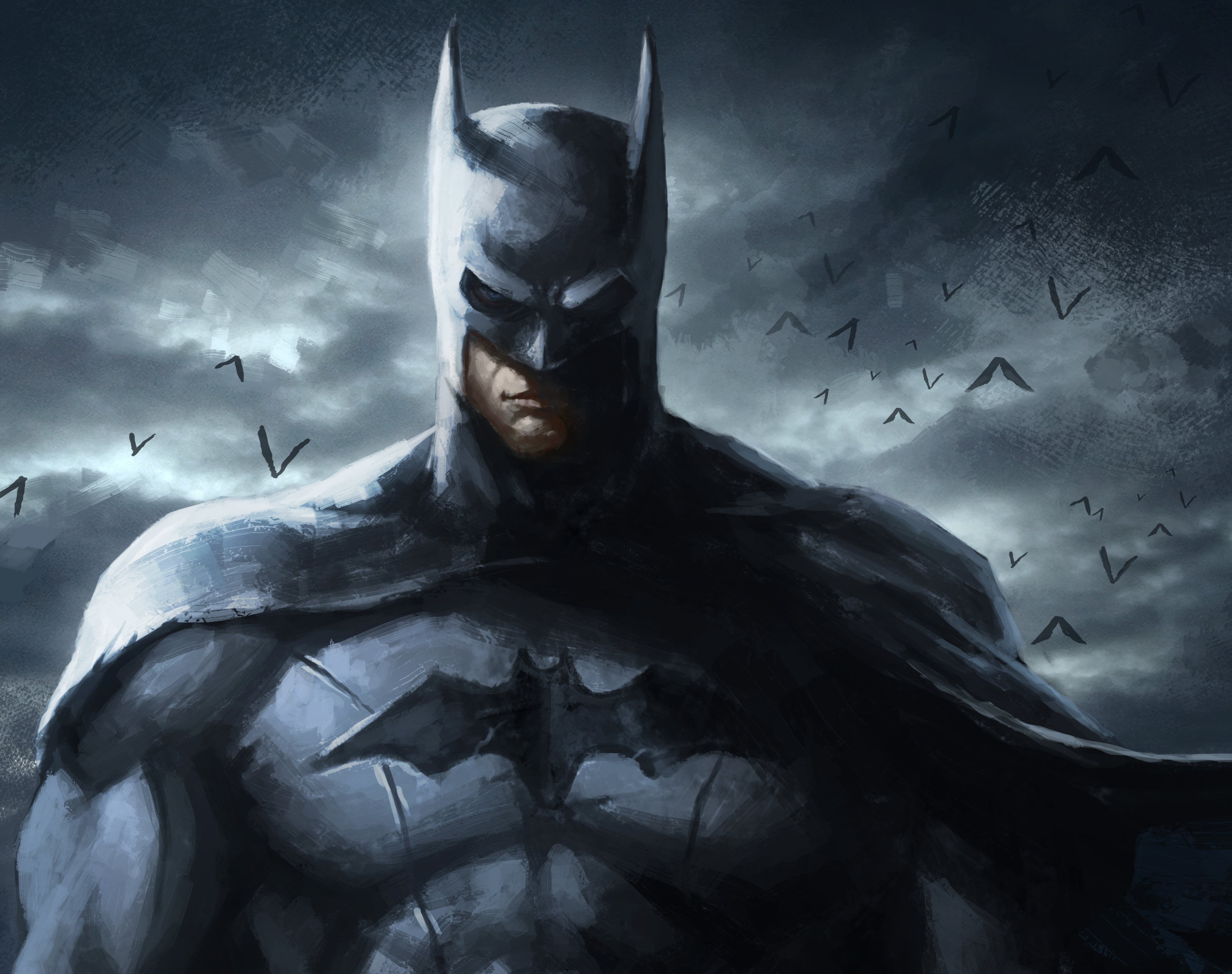 DC Batman digital wallpaper dark knight dc comics superhero 2k 4k 5k