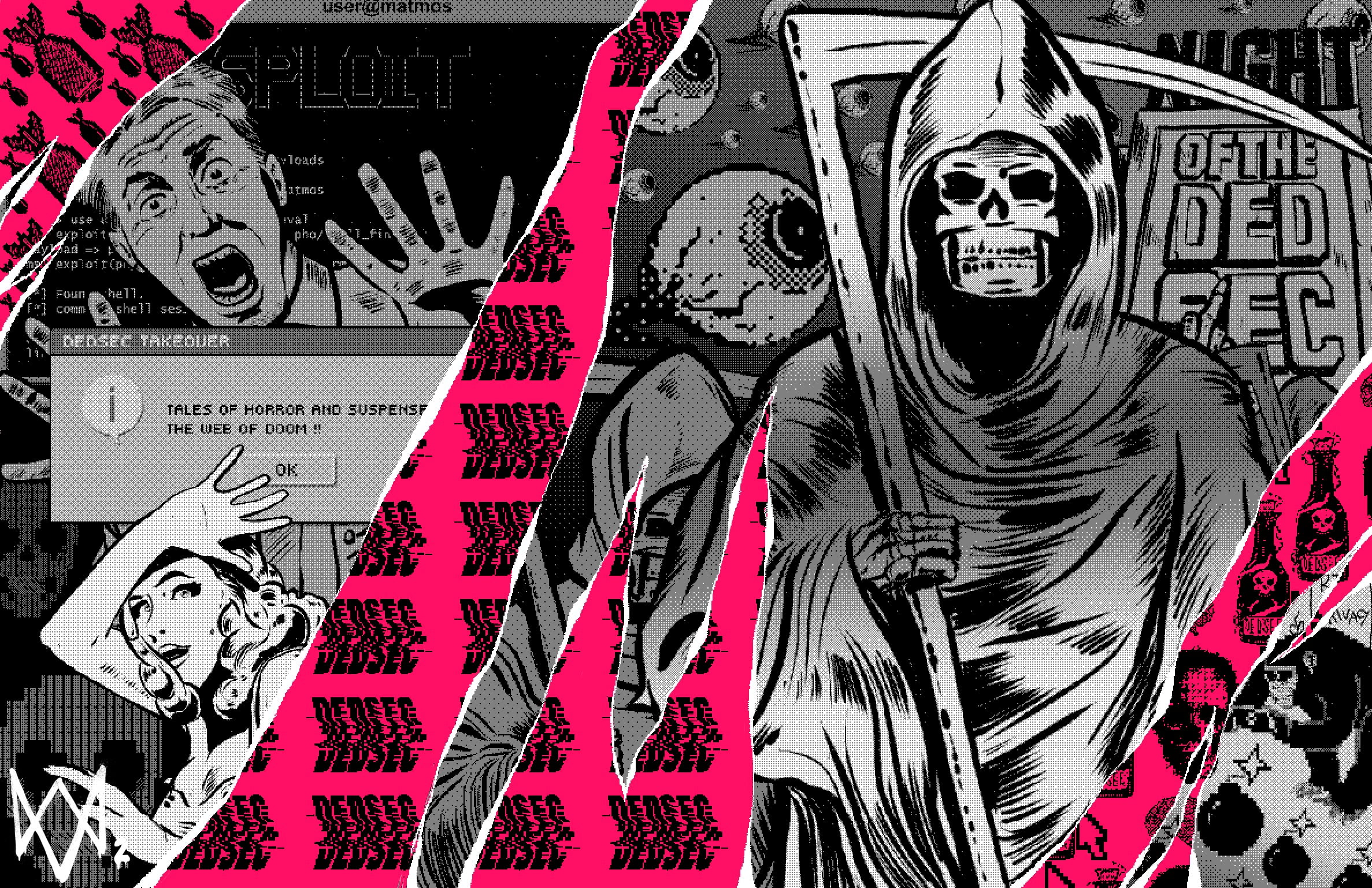 Grim Reaper comic book Watch Dogs DEDSEC gamers PC gaming 2k