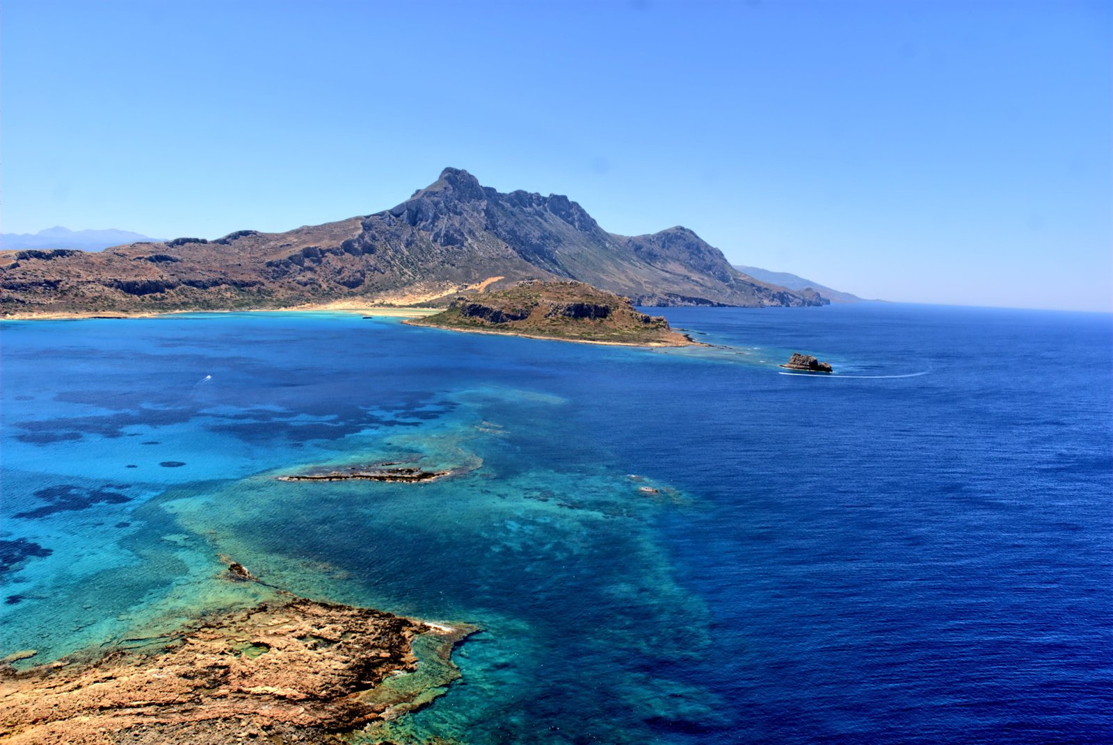 landscape photography of mountain greece crete balos beach 2k 4k