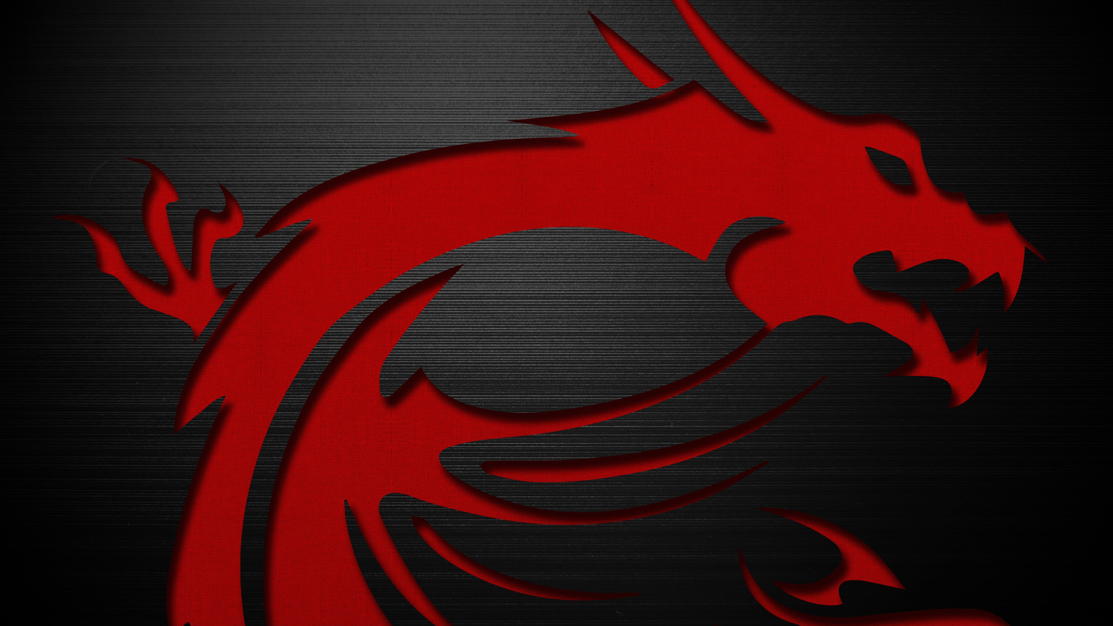 MSI logo dragon PC gaming technology hardware texture red 2k 4k