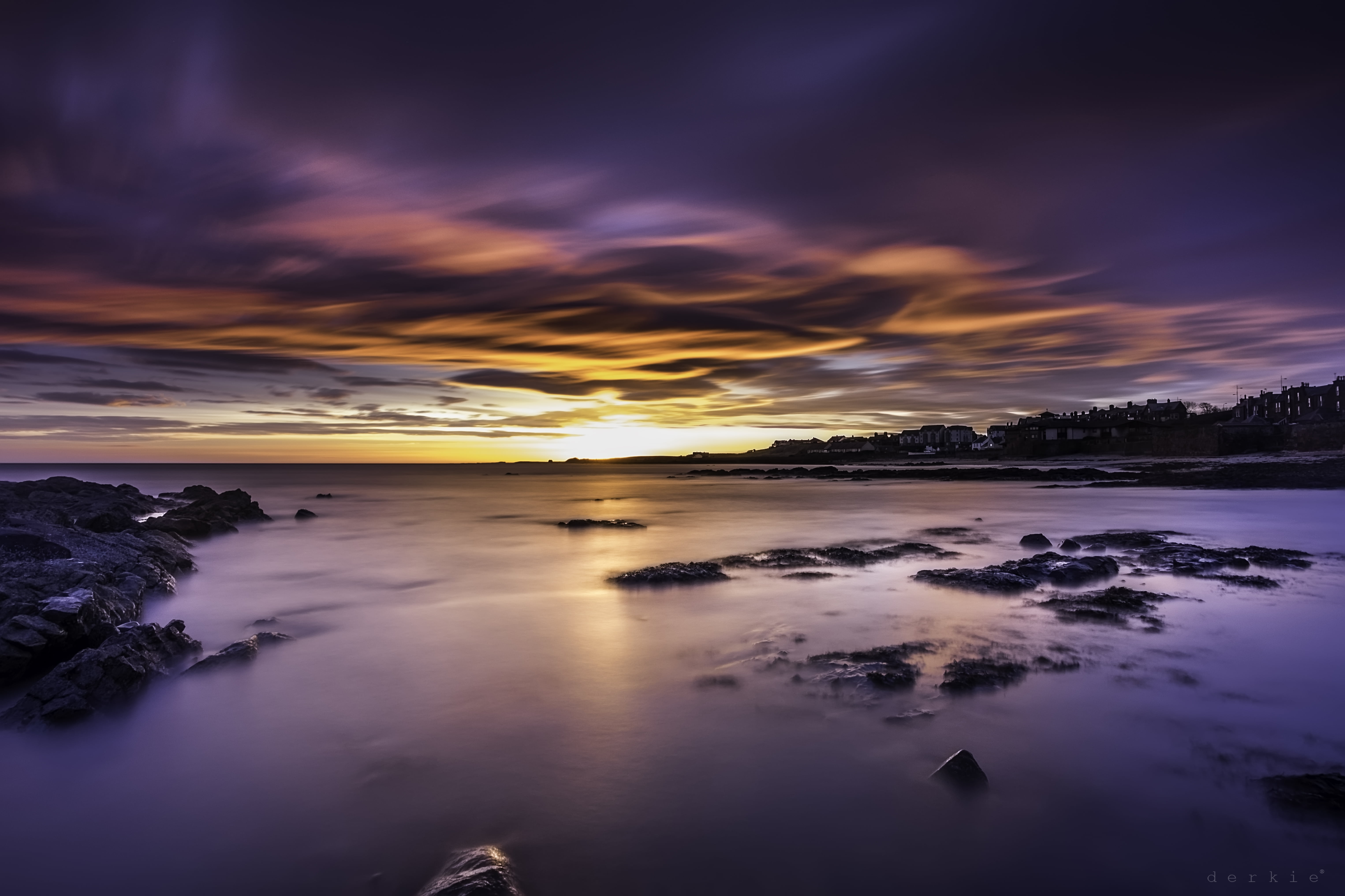 photography of lake during sunset dunbar East Beach 2k 4k 5k