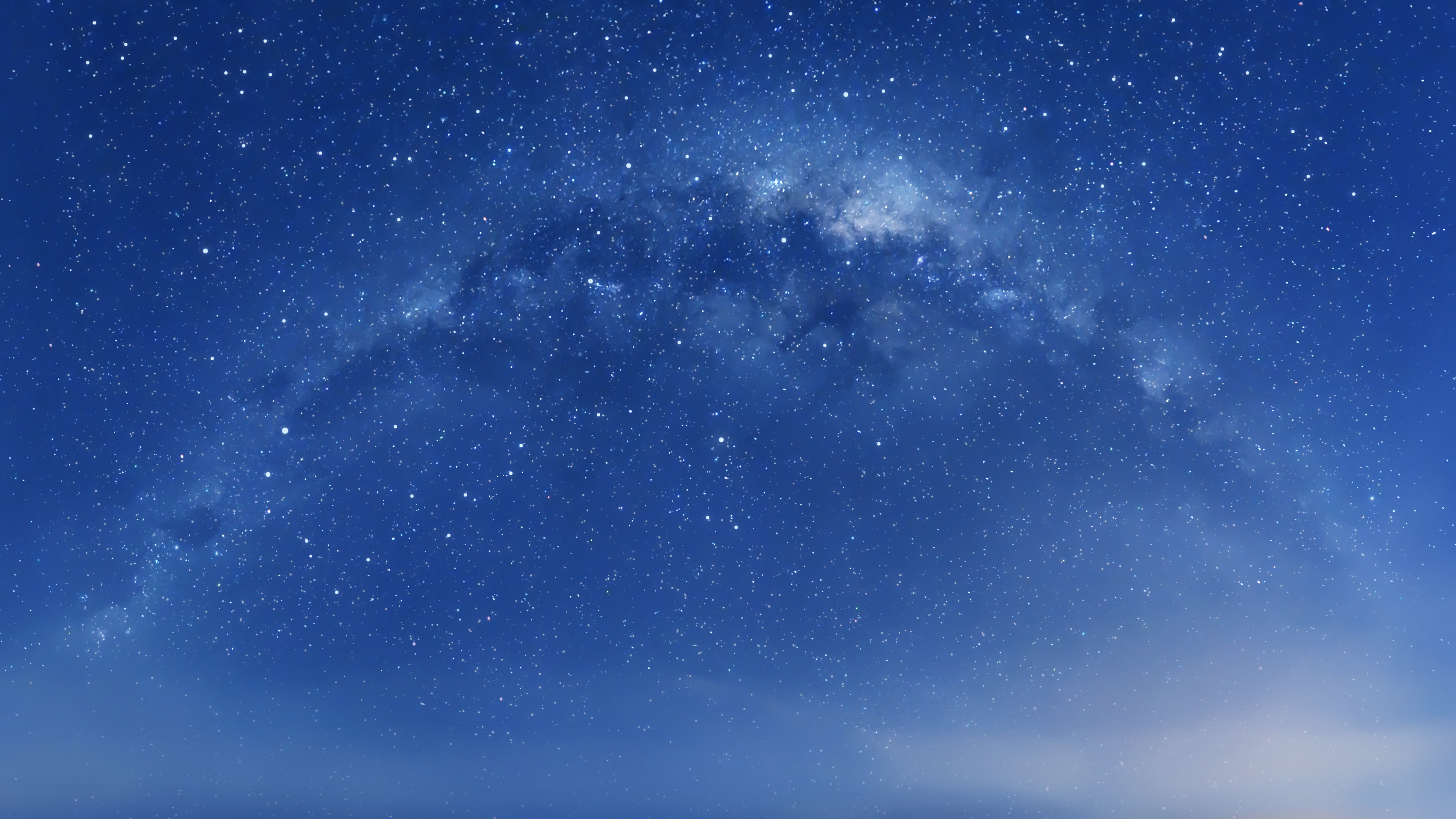 Stock Mac OS Starry sky Stars Milky Way Blue 2k 4k 5k