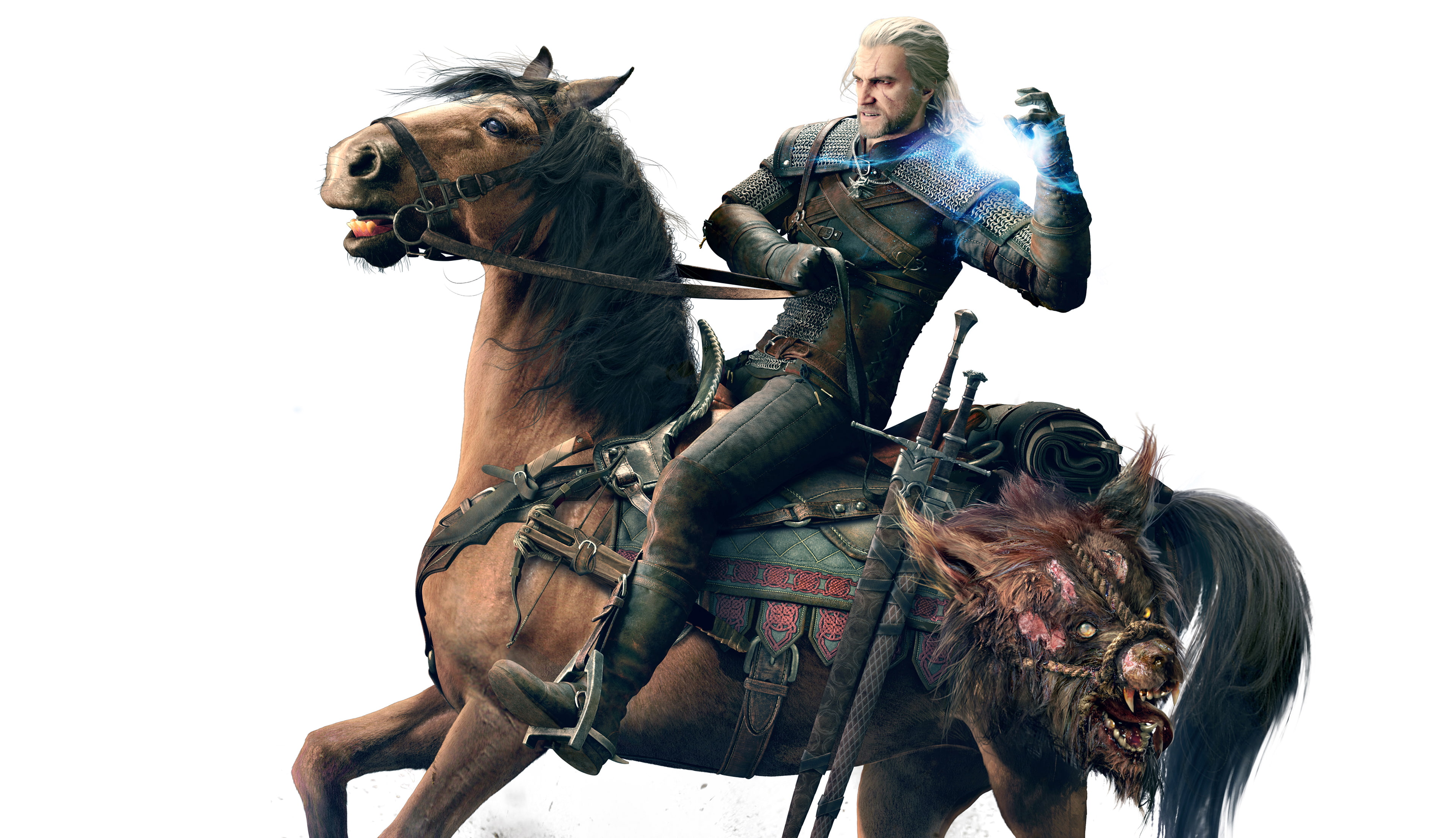 witcher 3 roach trophies horse magic monster head armor 2k 4k