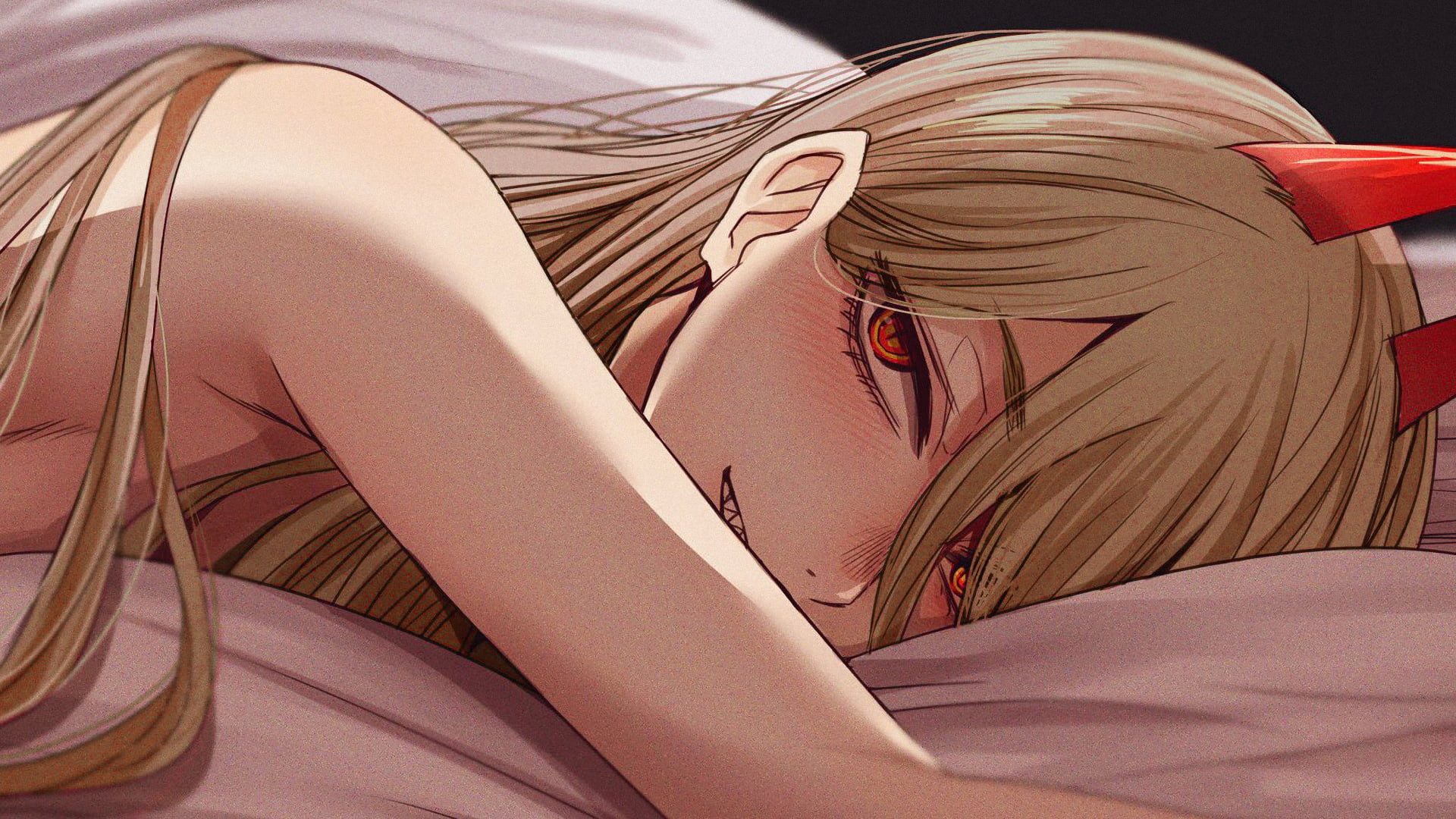 Chainsaw Man Power Devil horns red eyes 21 2k